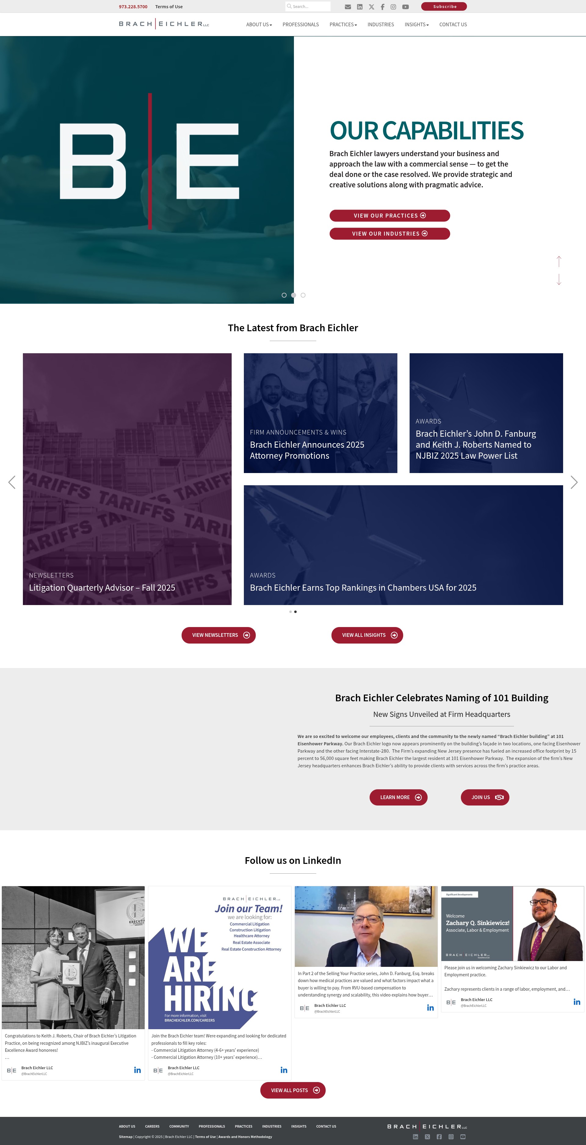 Screenshot of www.bracheichler.com