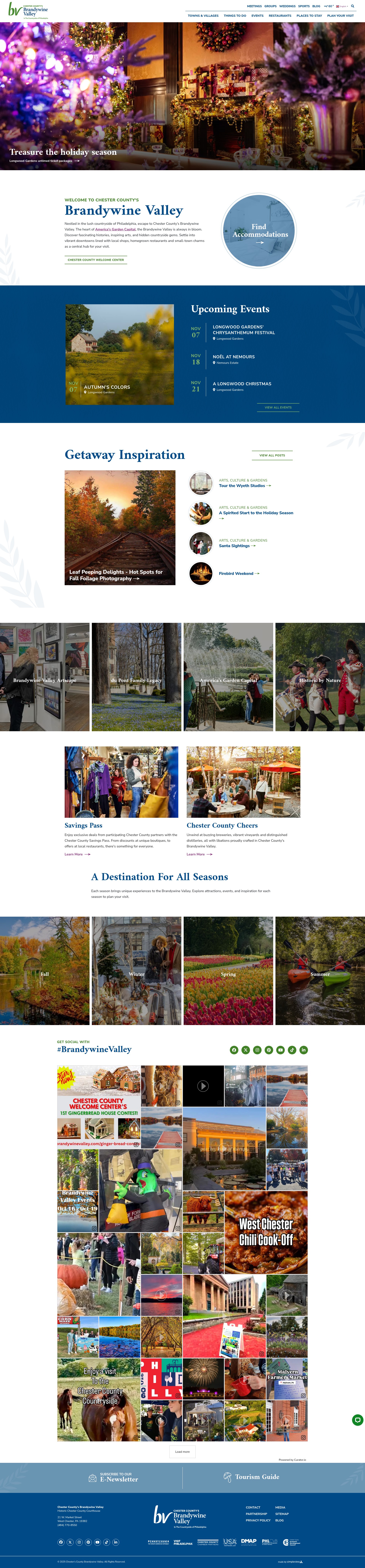 Screenshot of www.brandywinevalley.com