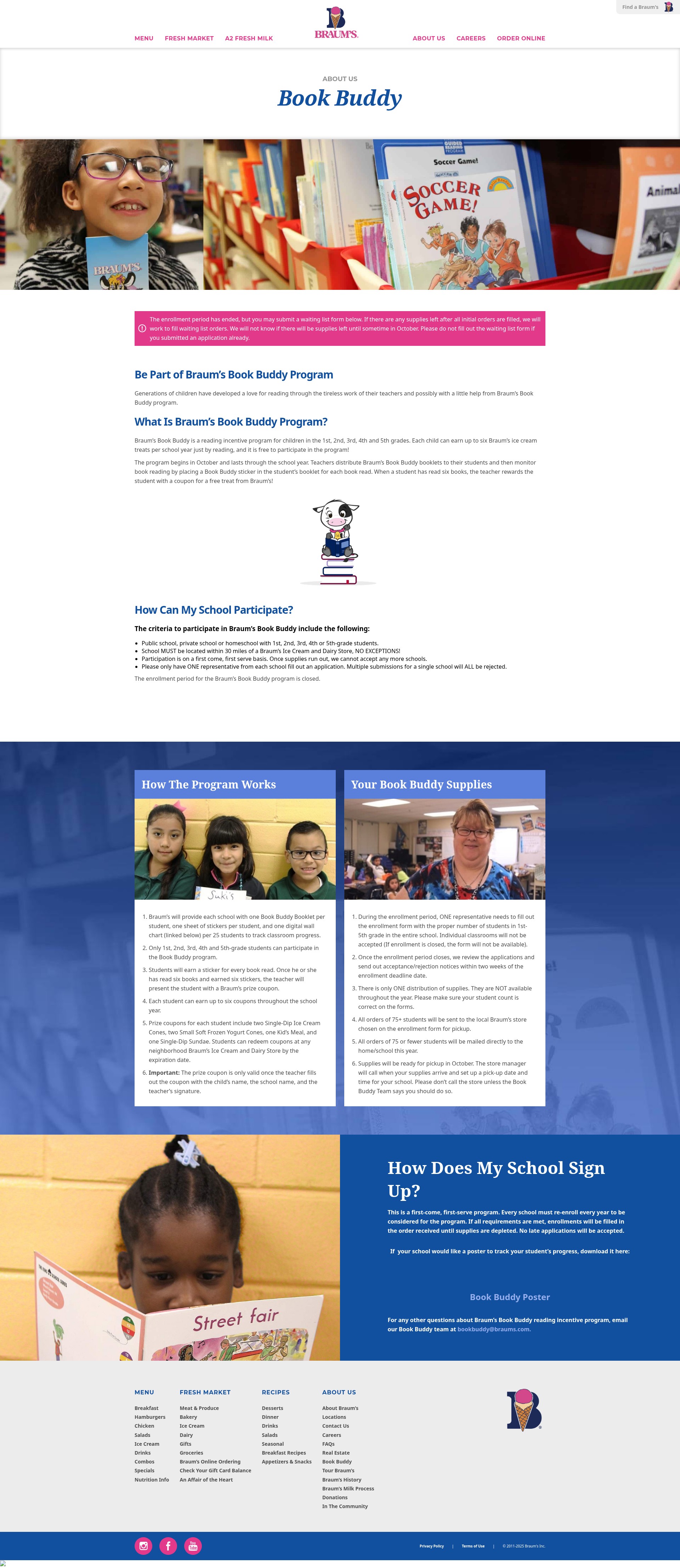 Screenshot of www.braums.com