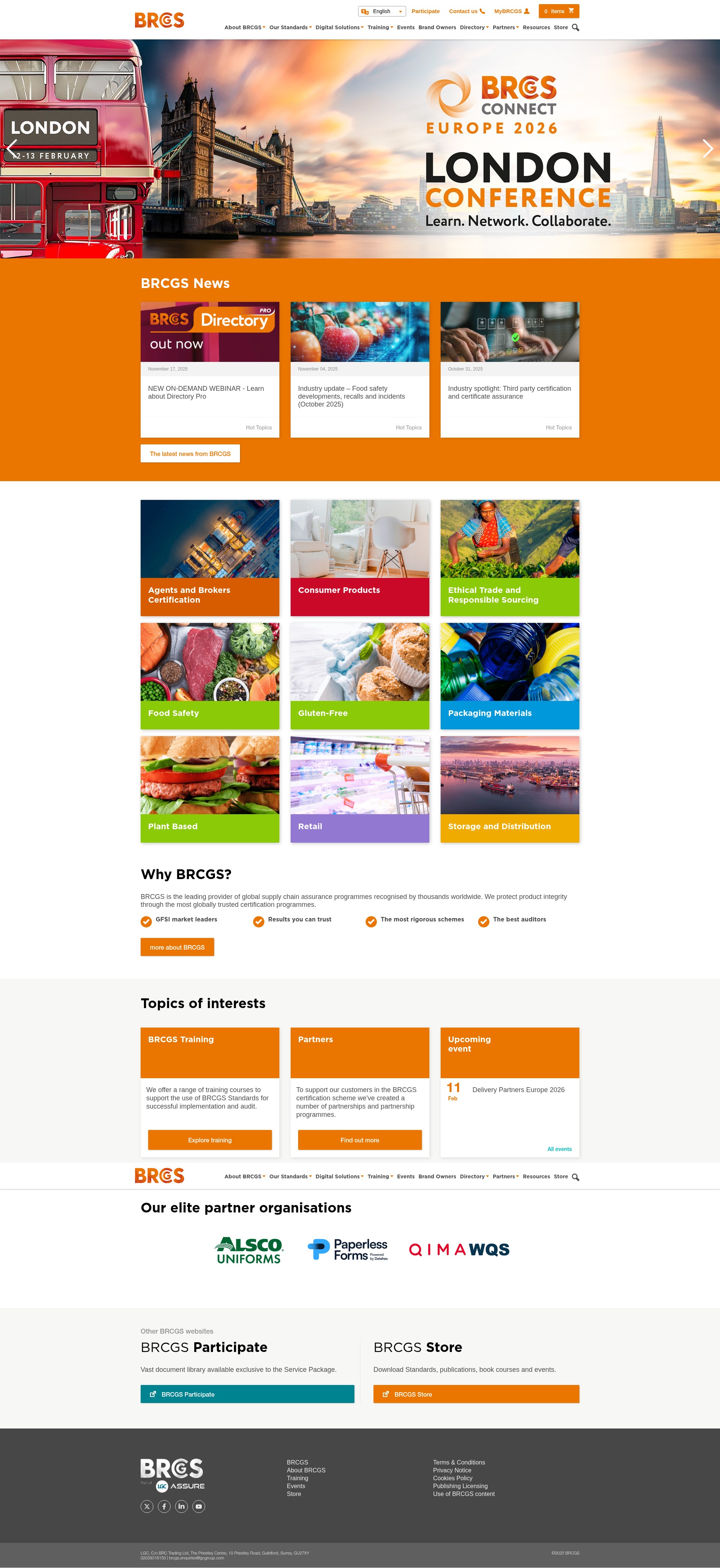 Screenshot of www.brcgs.com