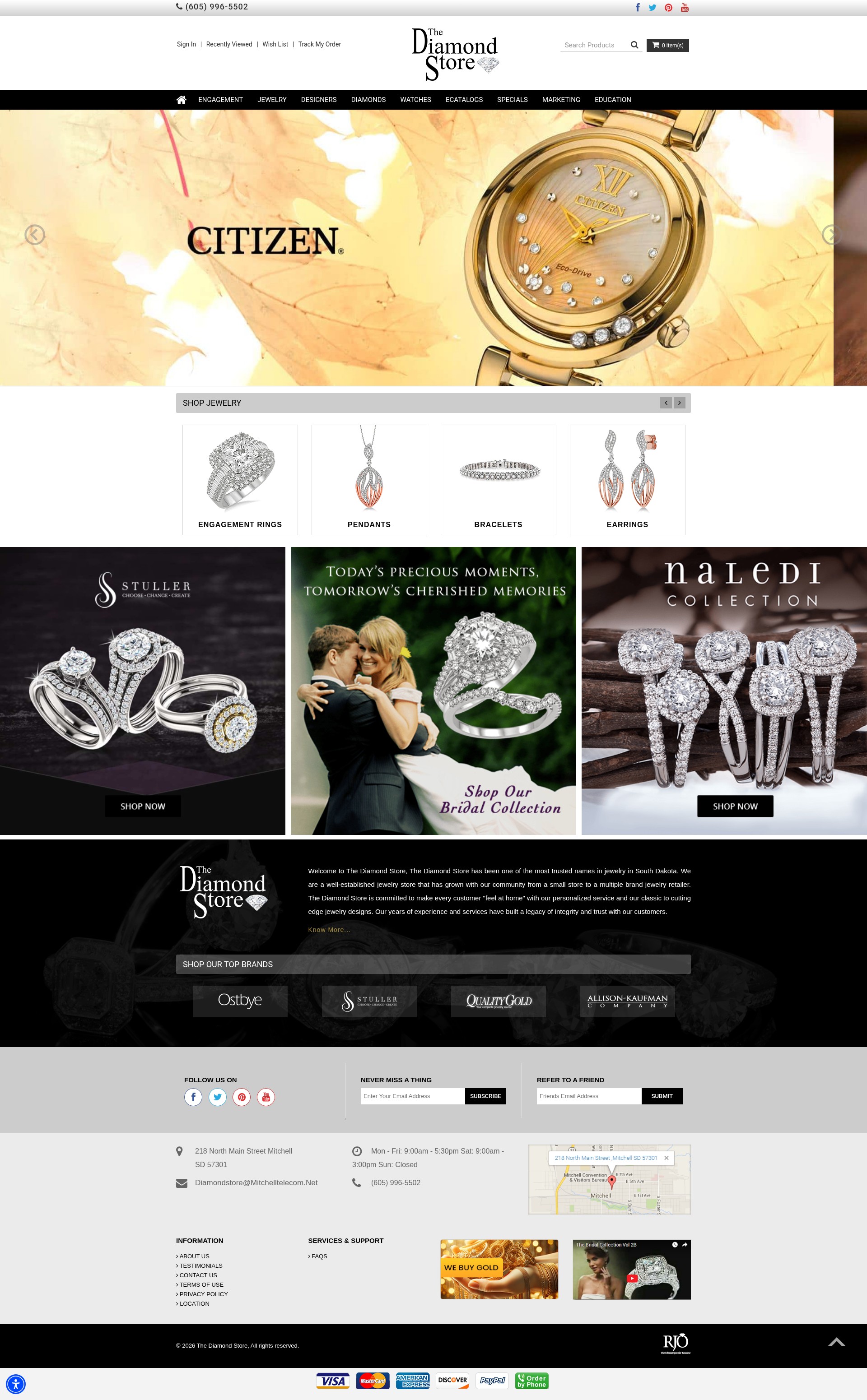 Screenshot of www.brdiamondstore.com