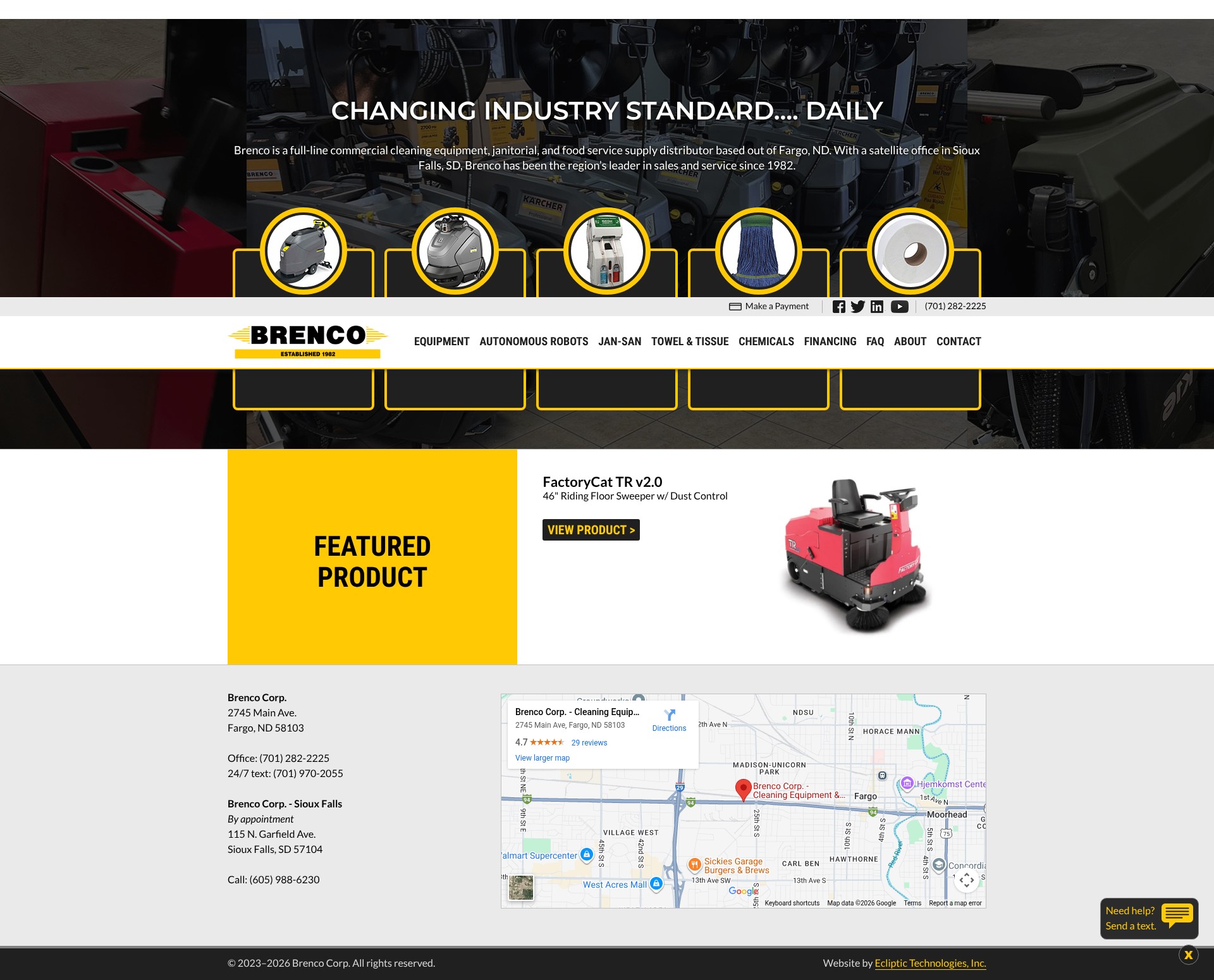 Screenshot of www.brencoonline.com