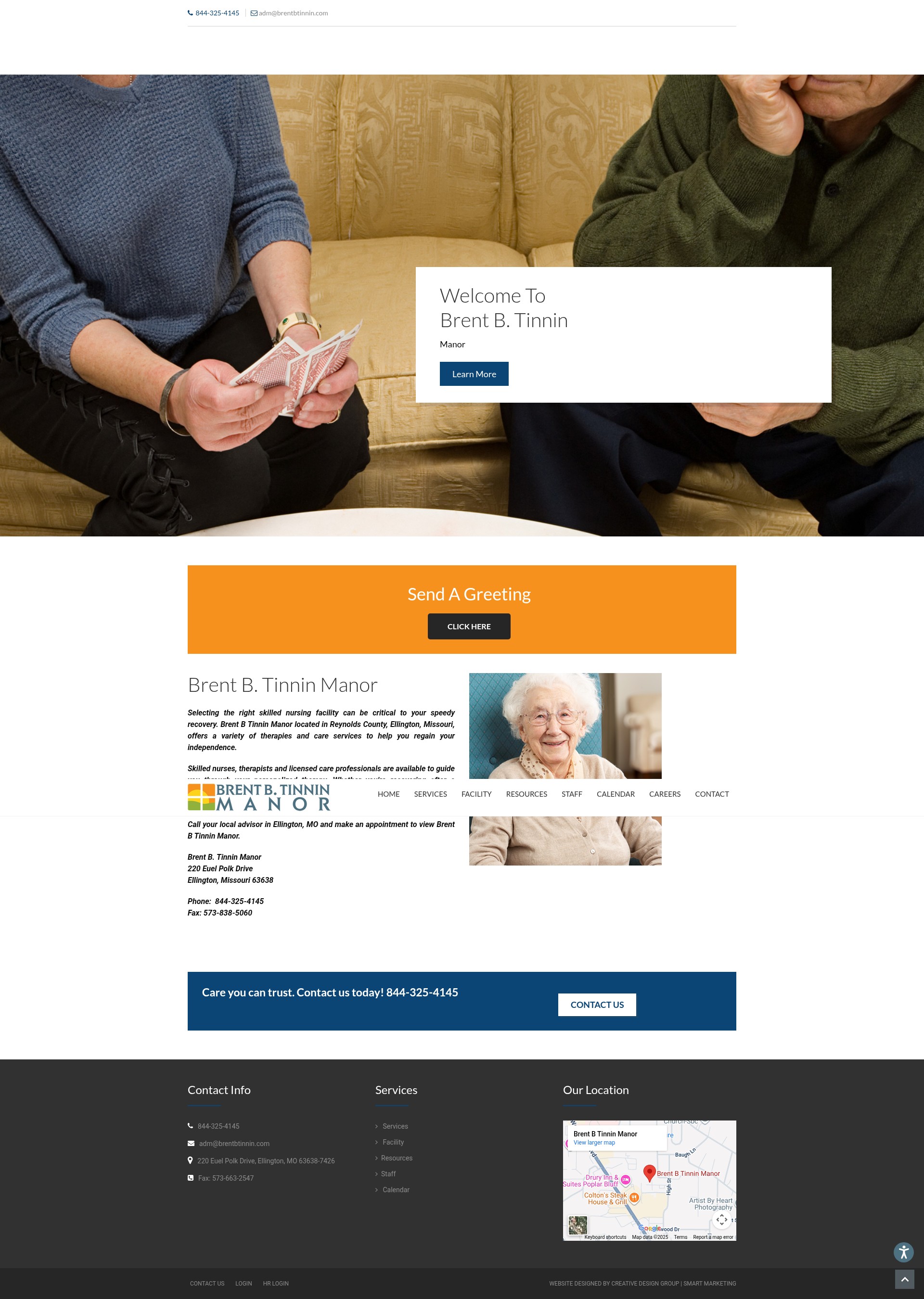 Screenshot of www.brentbtinnin.com