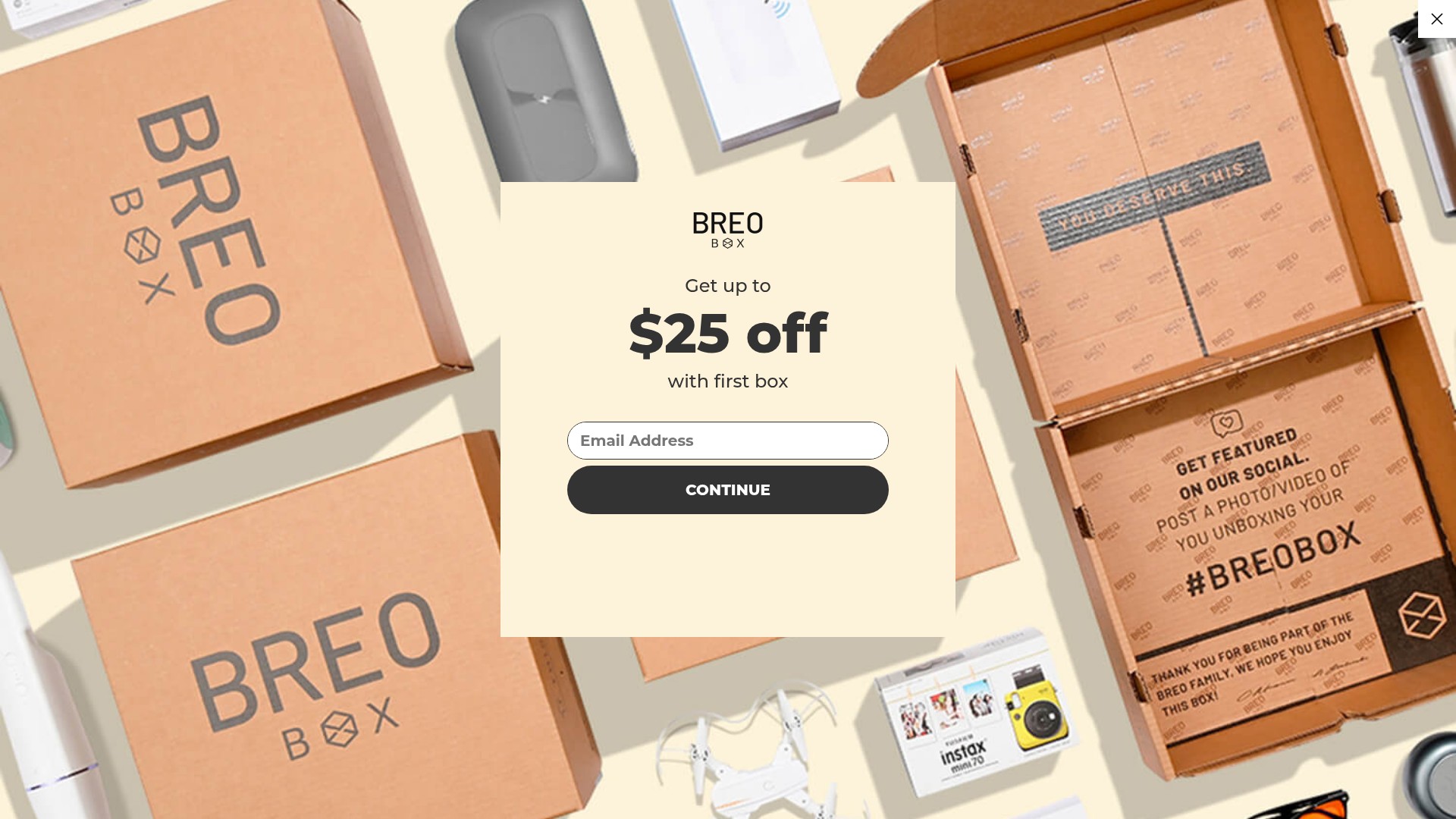 Screenshot of www.breobox.com