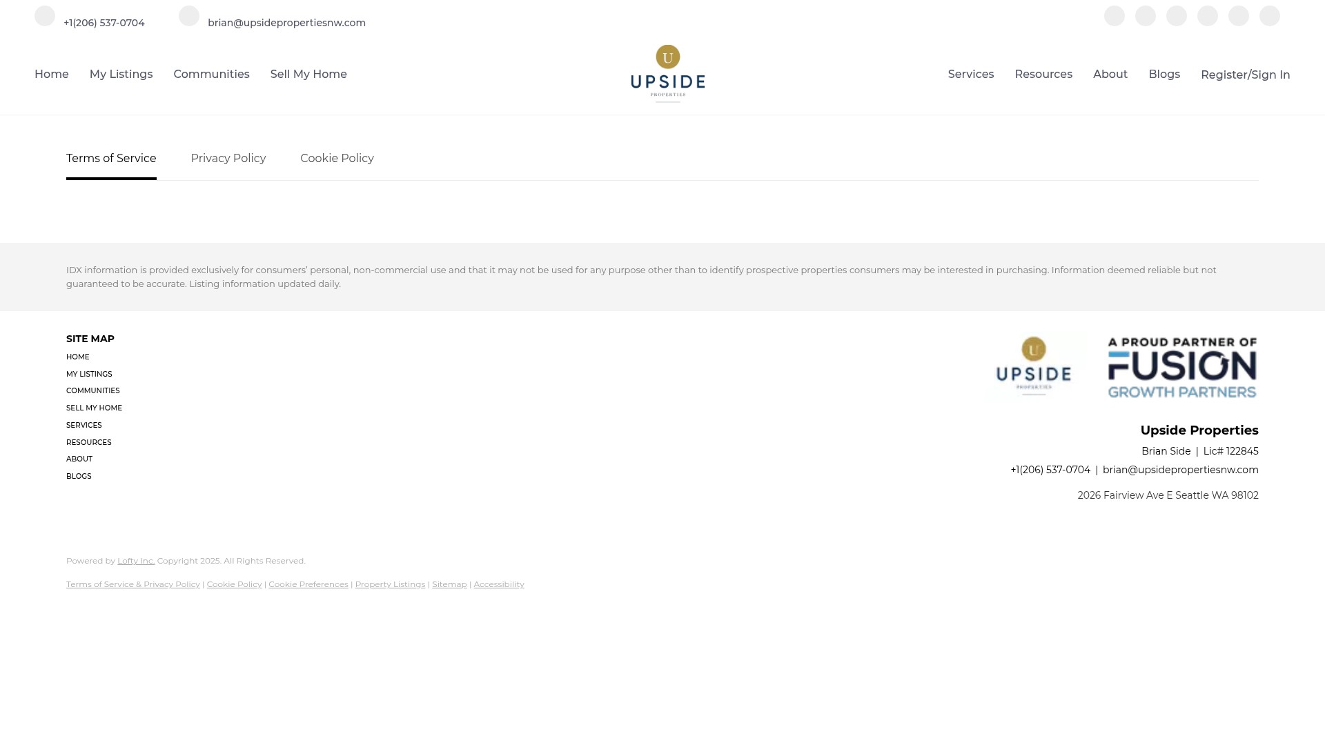 Screenshot of www.brianside.com