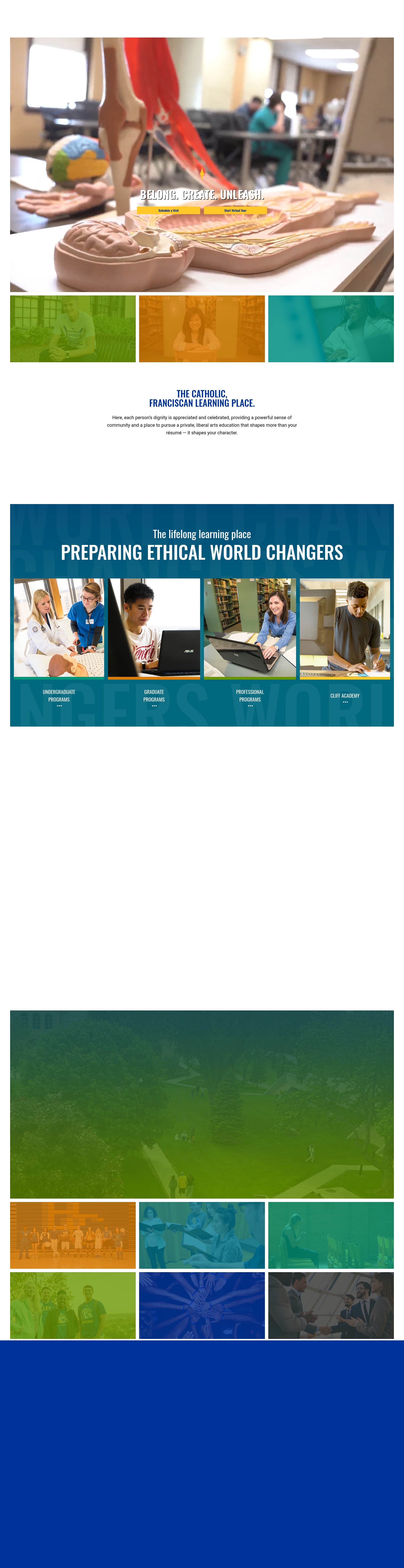 Screenshot of www.briarcliff.edu
