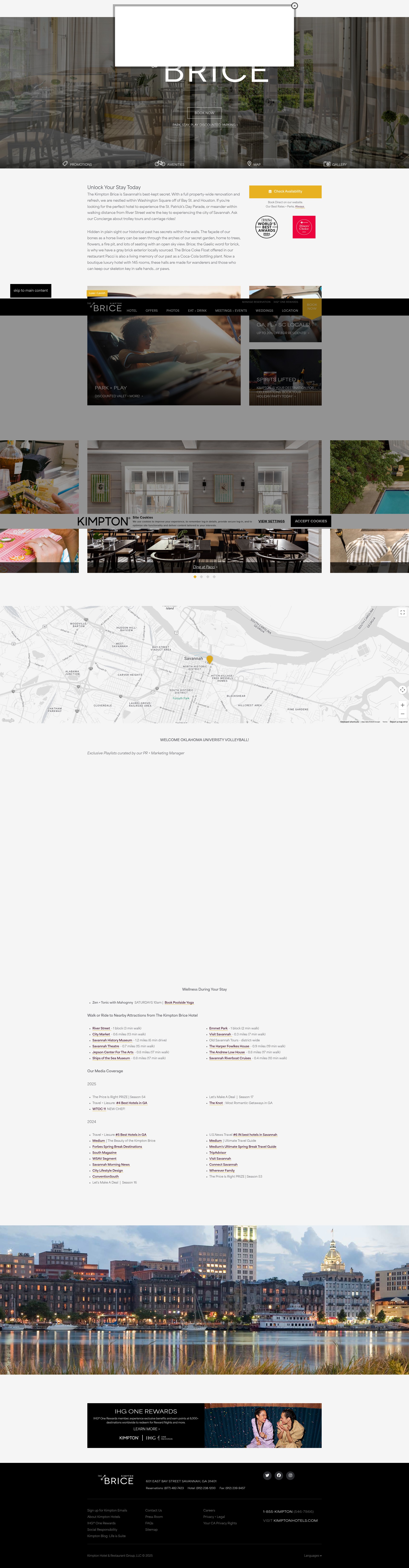 Screenshot of www.bricehotel.com