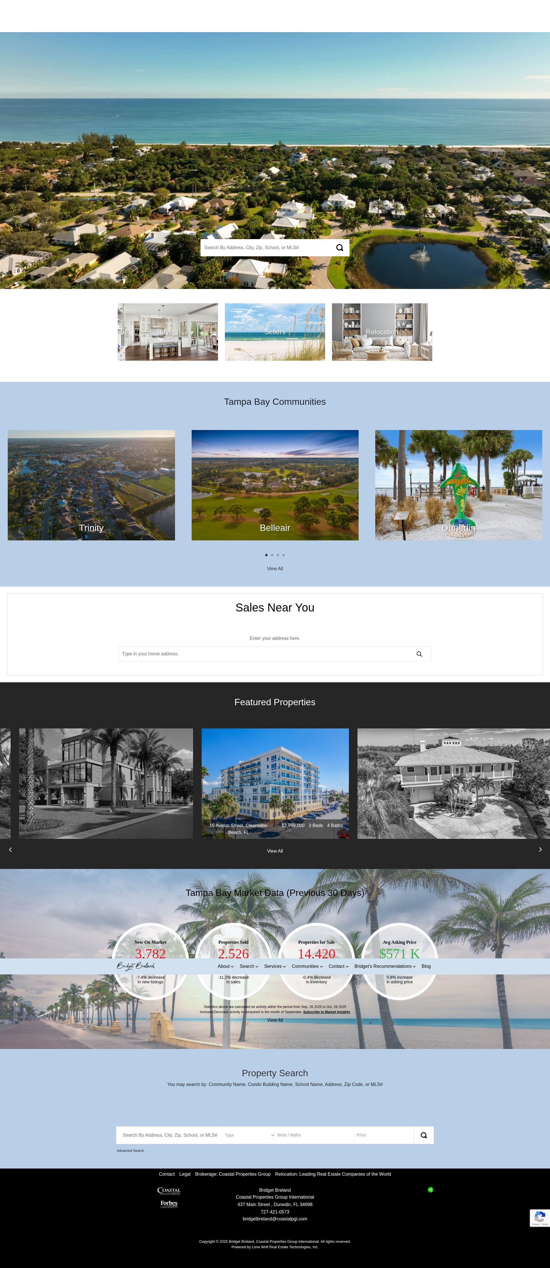 Screenshot of www.bridgetbreland.com