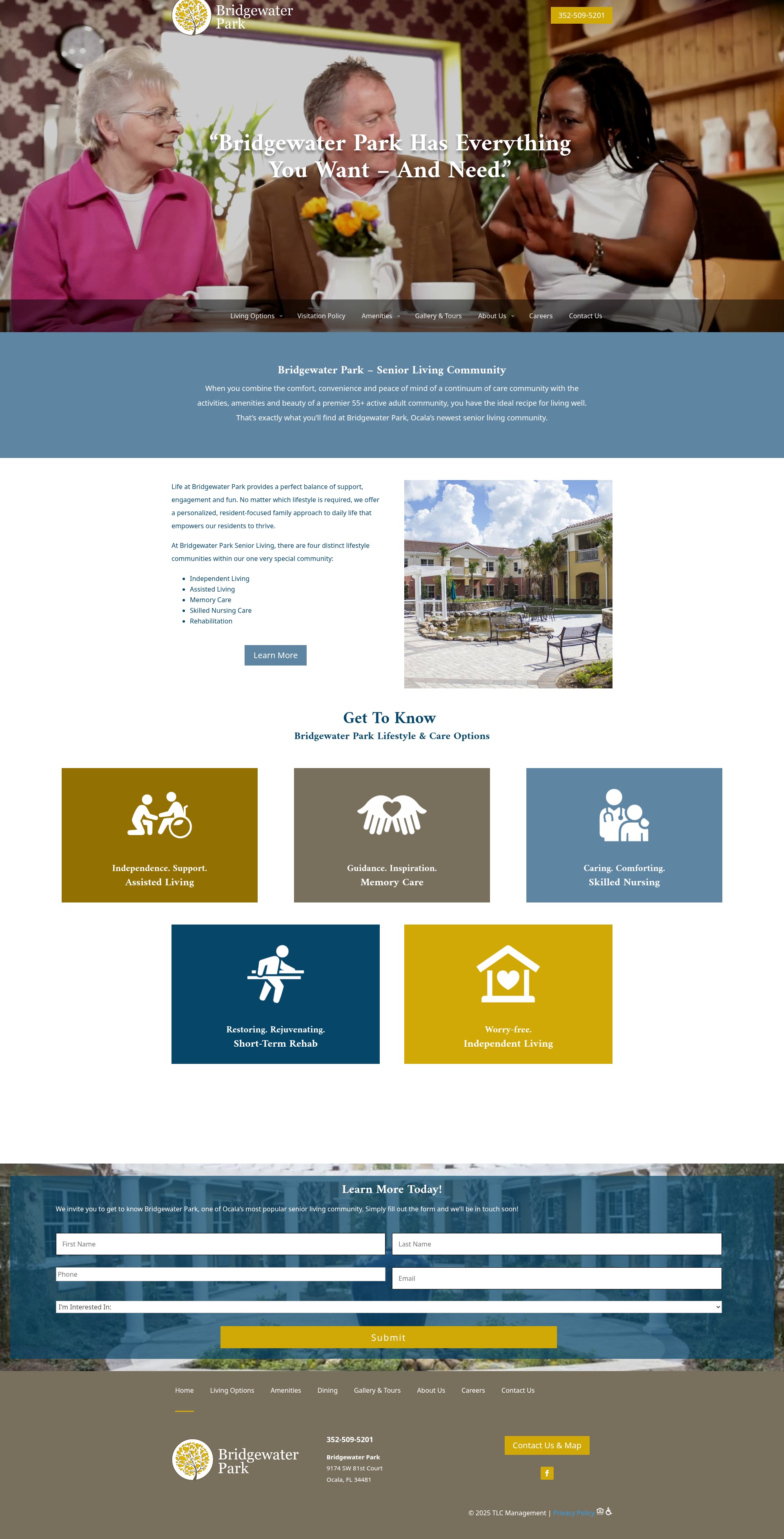 Screenshot of www.bridgewaterpk.com