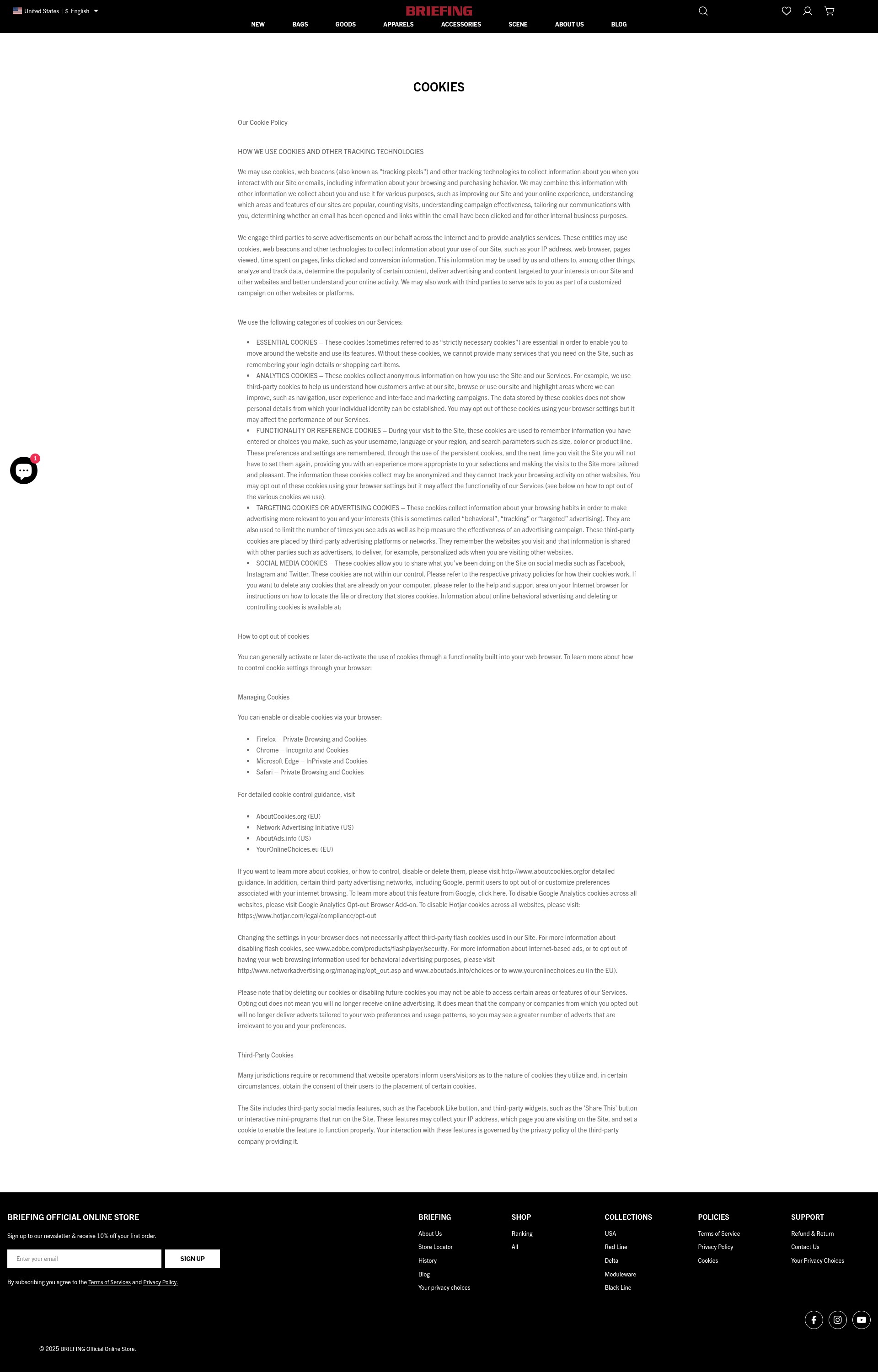 Screenshot of www.briefing-us.com