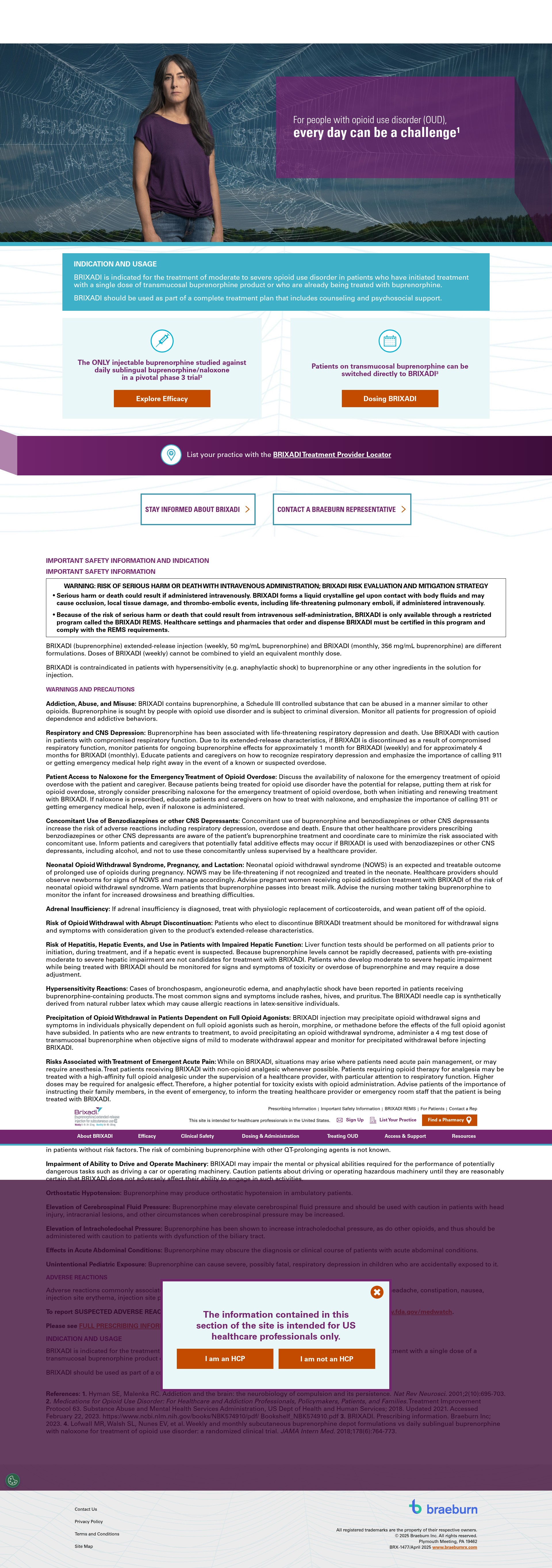 Screenshot of www.brixadihcp.com