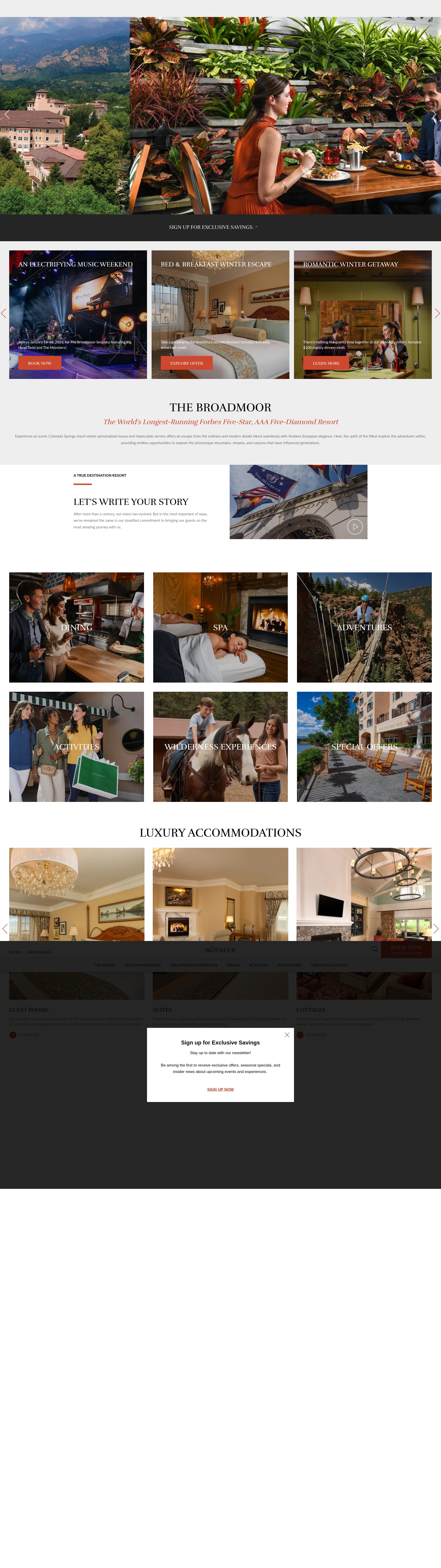 Screenshot of www.broadmoor.com