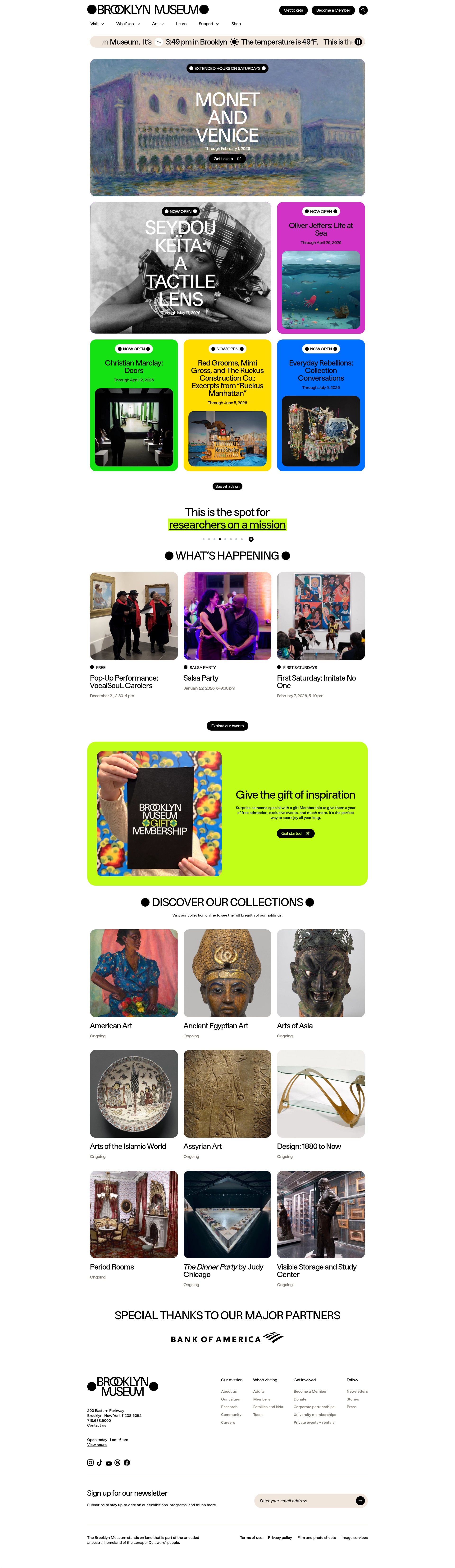 Screenshot of www.brooklynmuseum.org