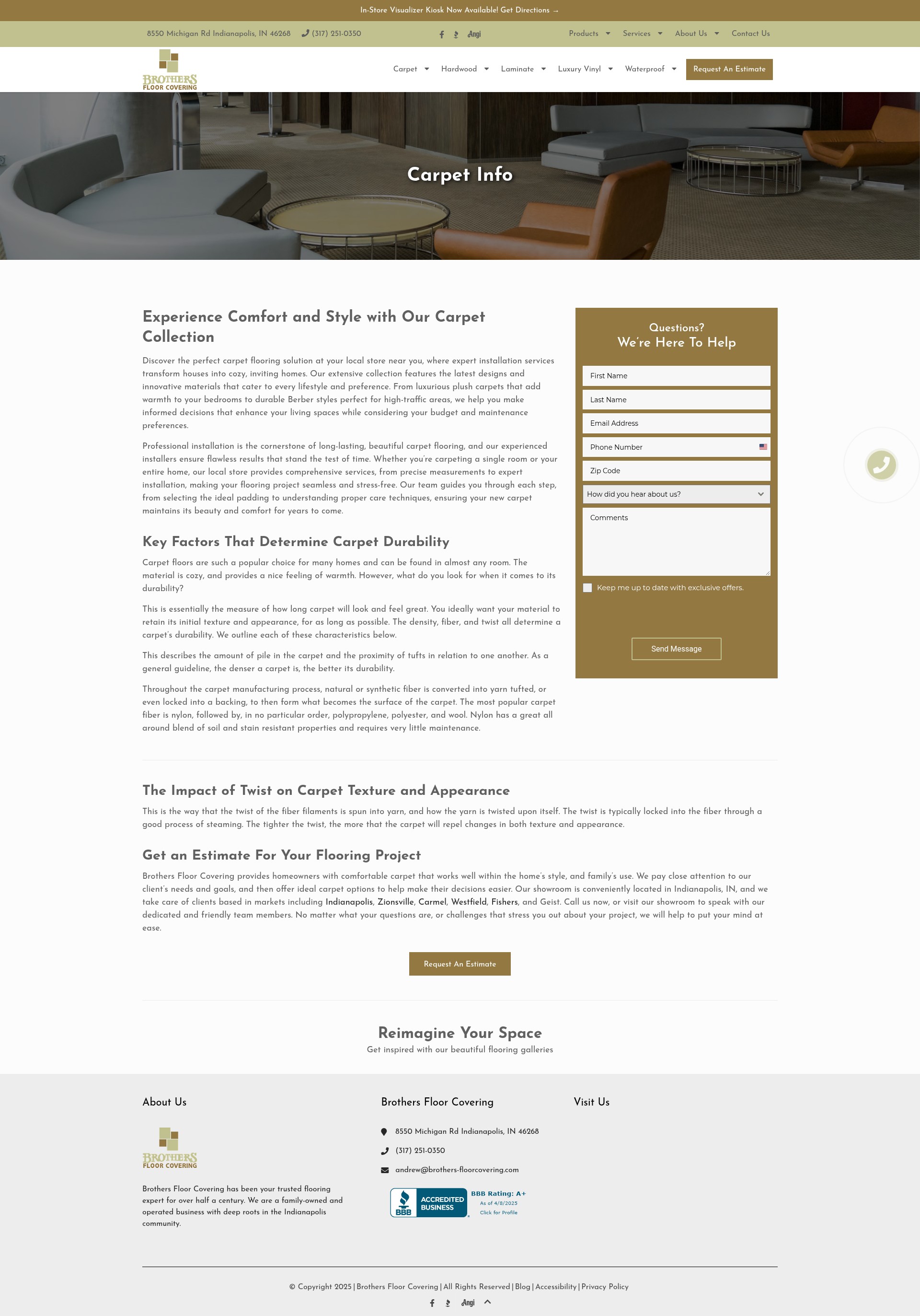 Screenshot of www.brothers-floorcovering.com