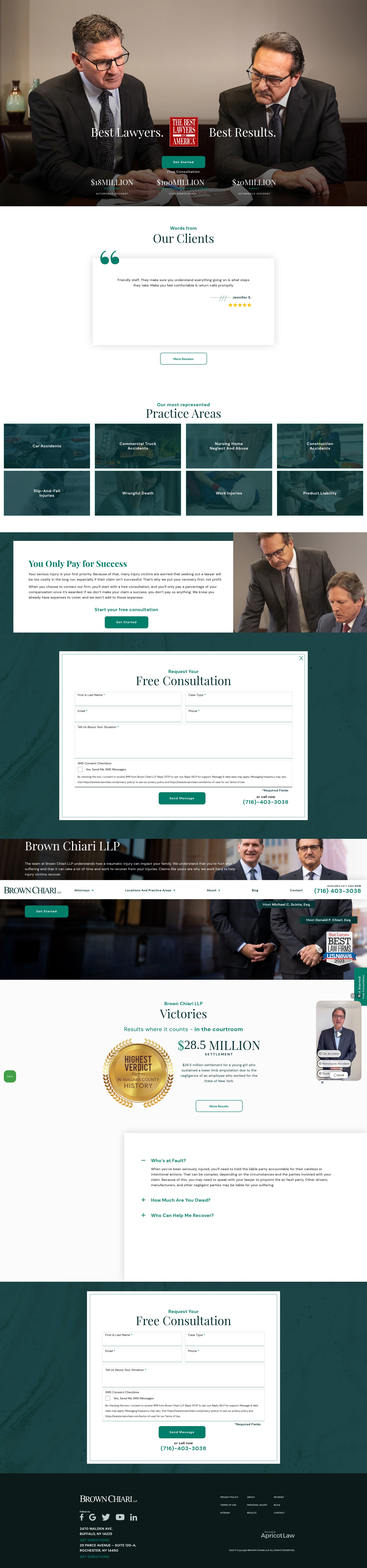 Screenshot of www.brownchiari.com