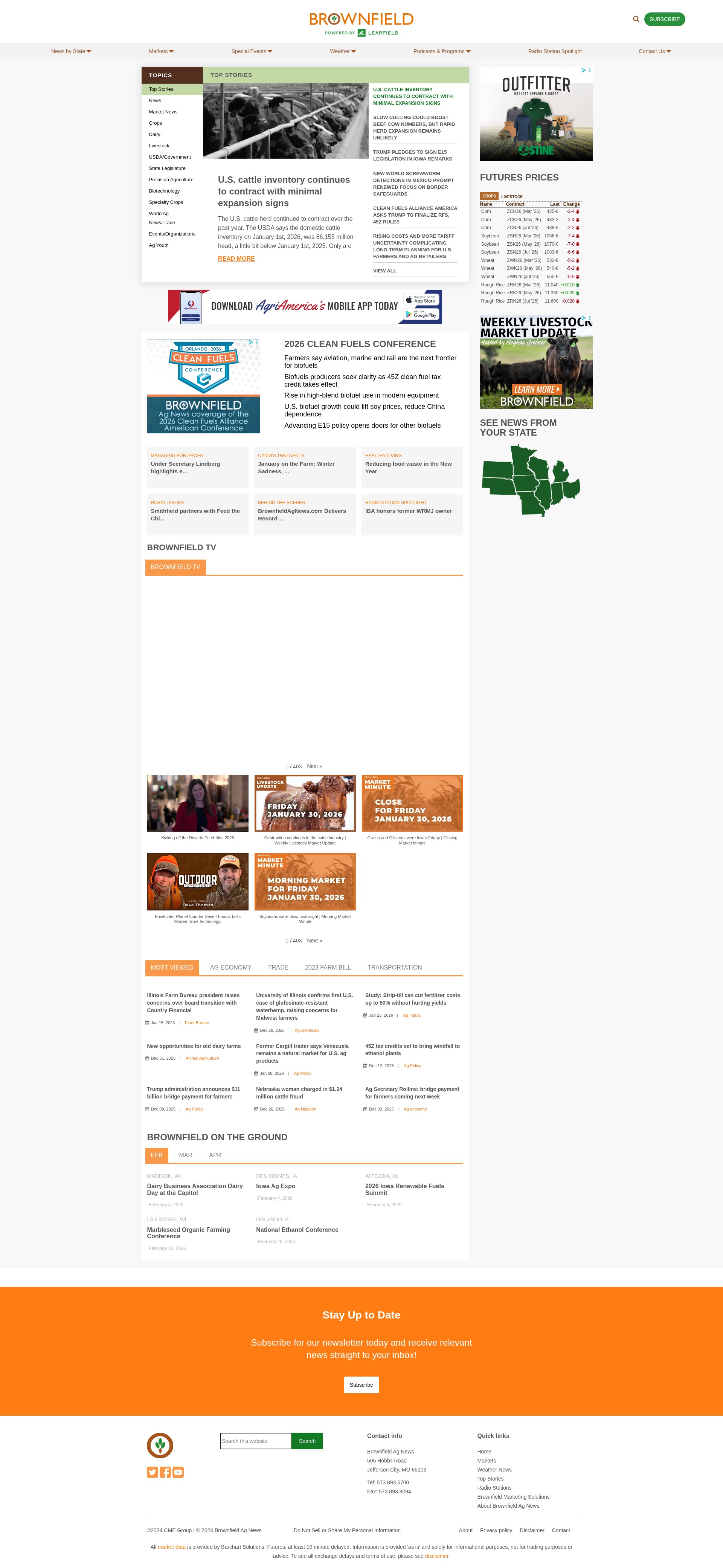 Screenshot of www.brownfieldagnews.com