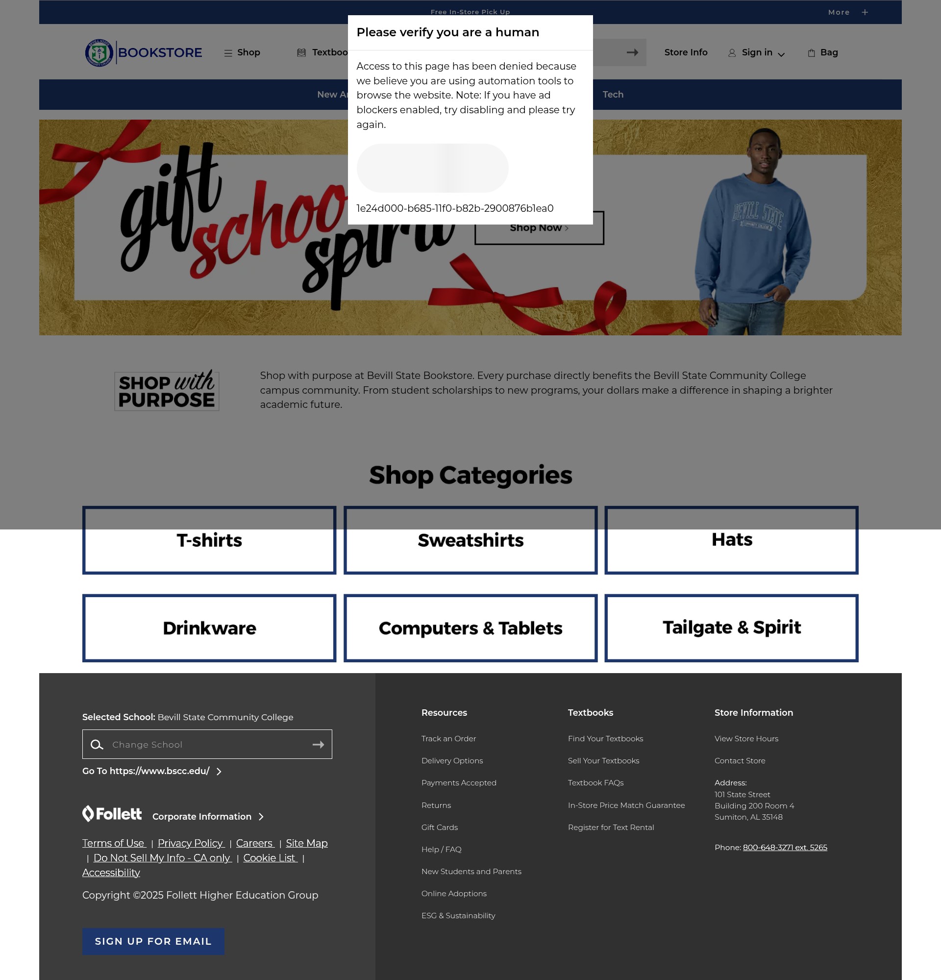 Screenshot of www.bscc.edu