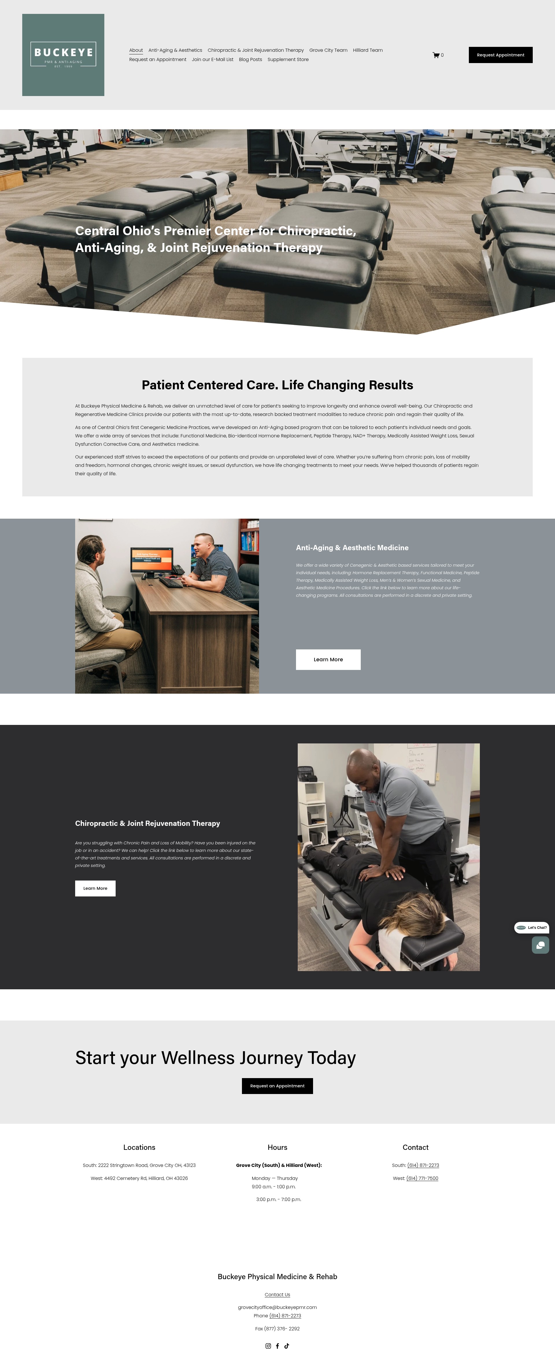 Screenshot of www.buckeyepmr.com