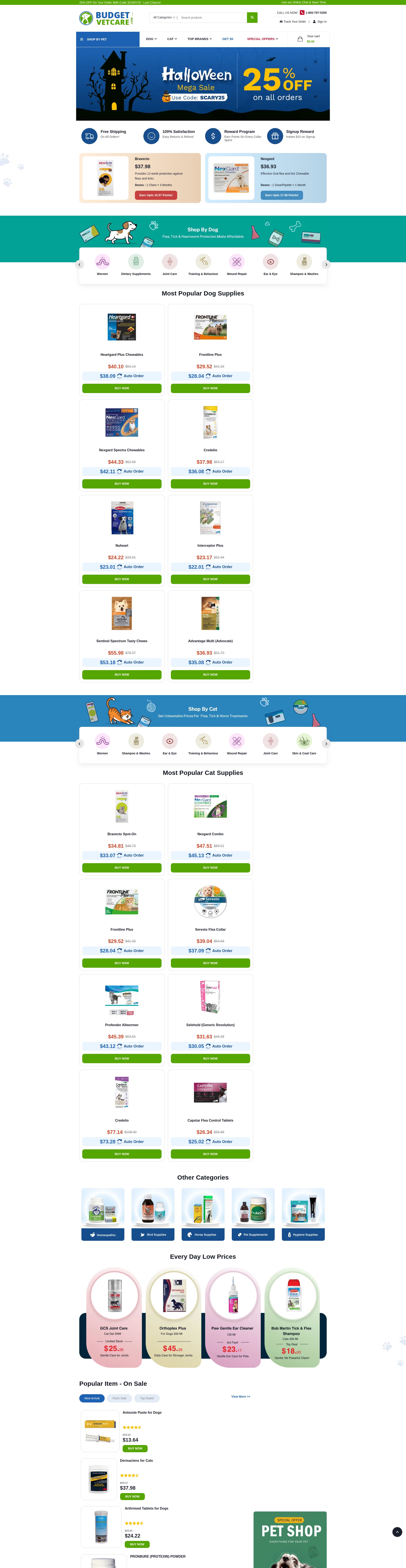 Screenshot of www.budgetvetcare.com