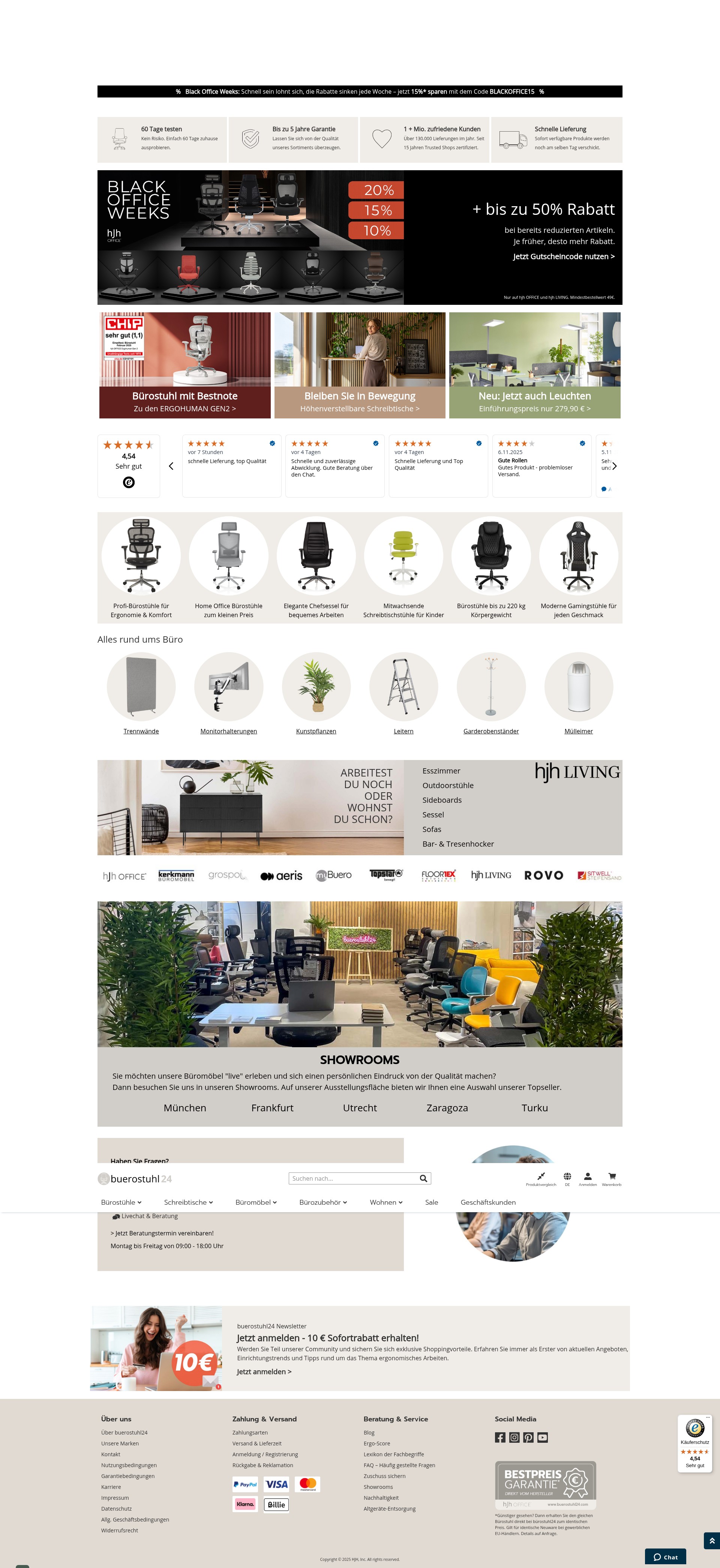 Screenshot of www.buerostuhl24.com