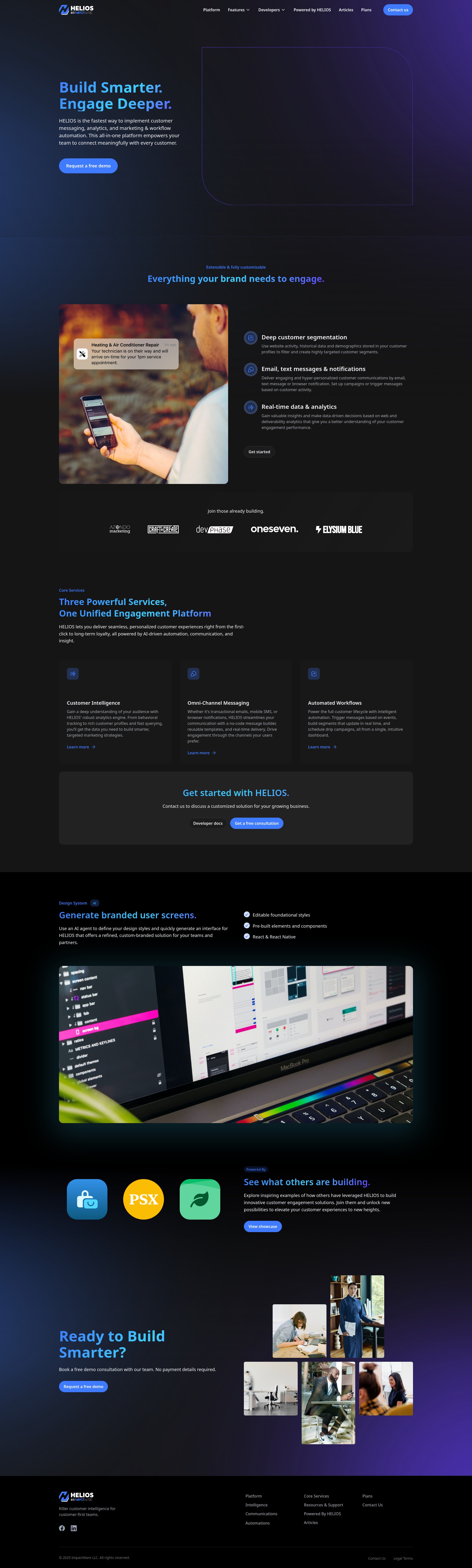 Screenshot of www.buildwithhelios.com