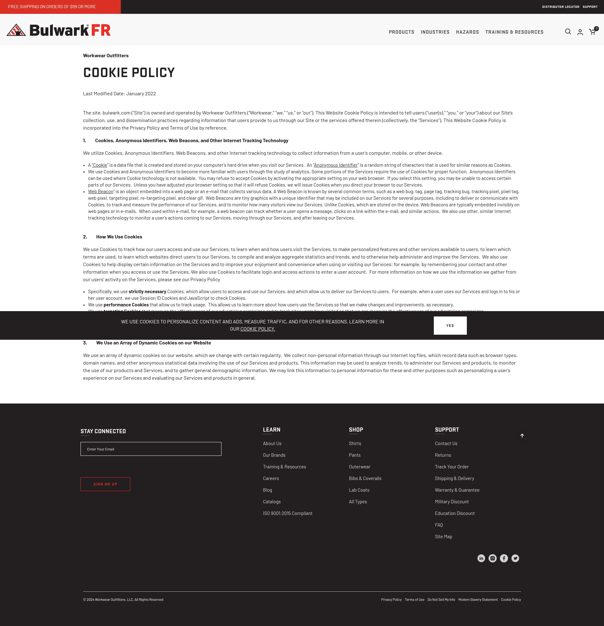 Screenshot of www.bulwark.com