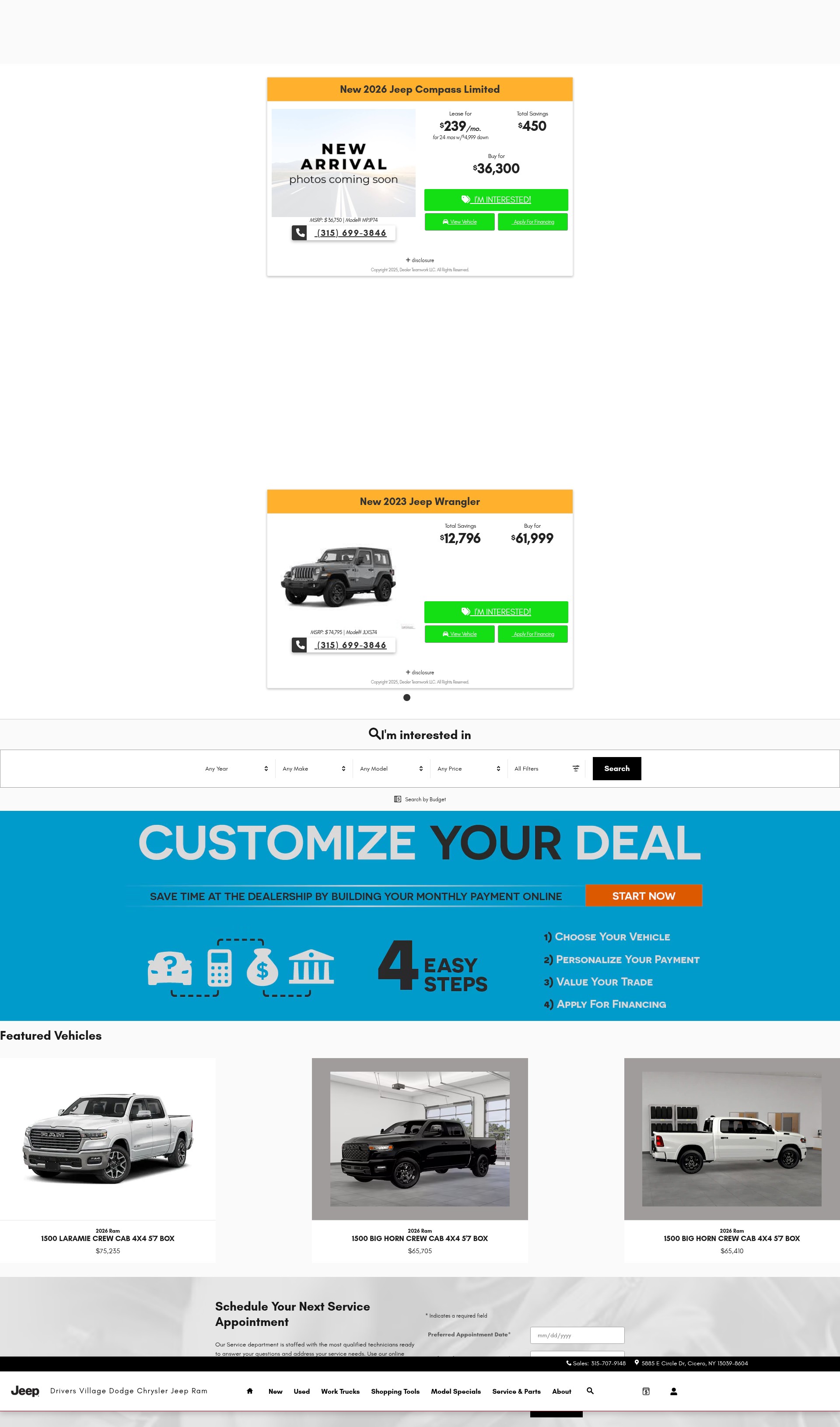 Screenshot of www.burdickdodgechryslerjeep.com