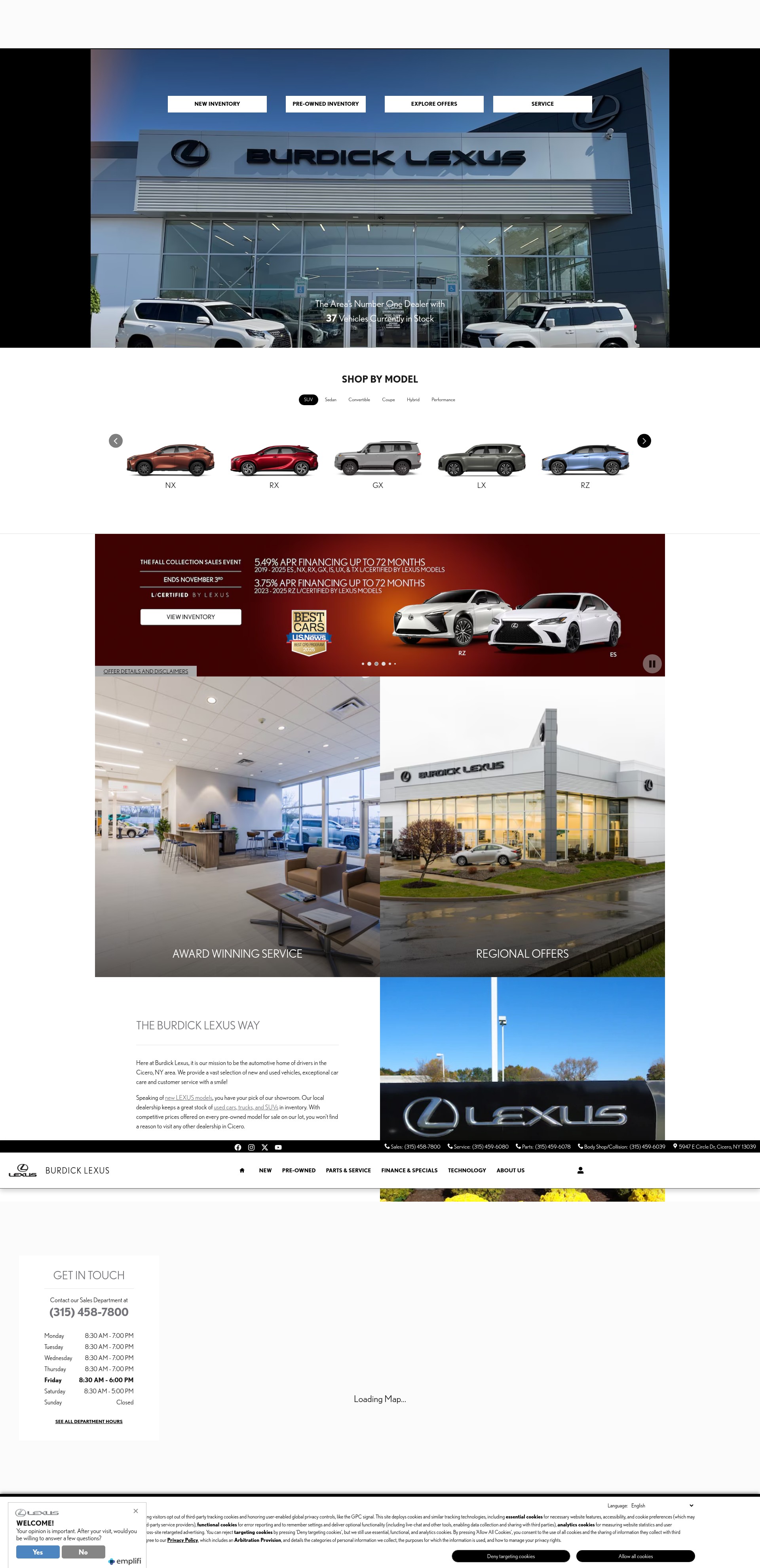 Screenshot of www.burdicklexus.com