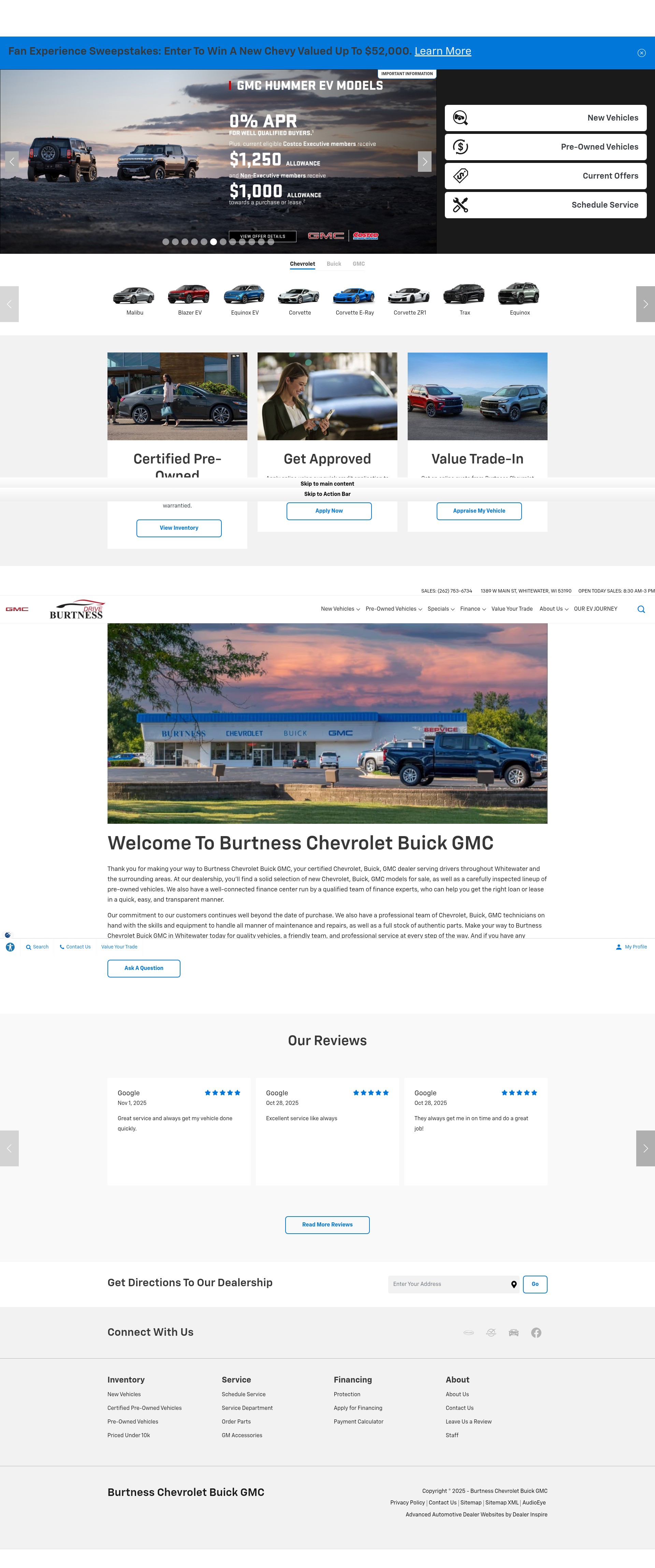 Screenshot of www.burtnesschevrolet.com