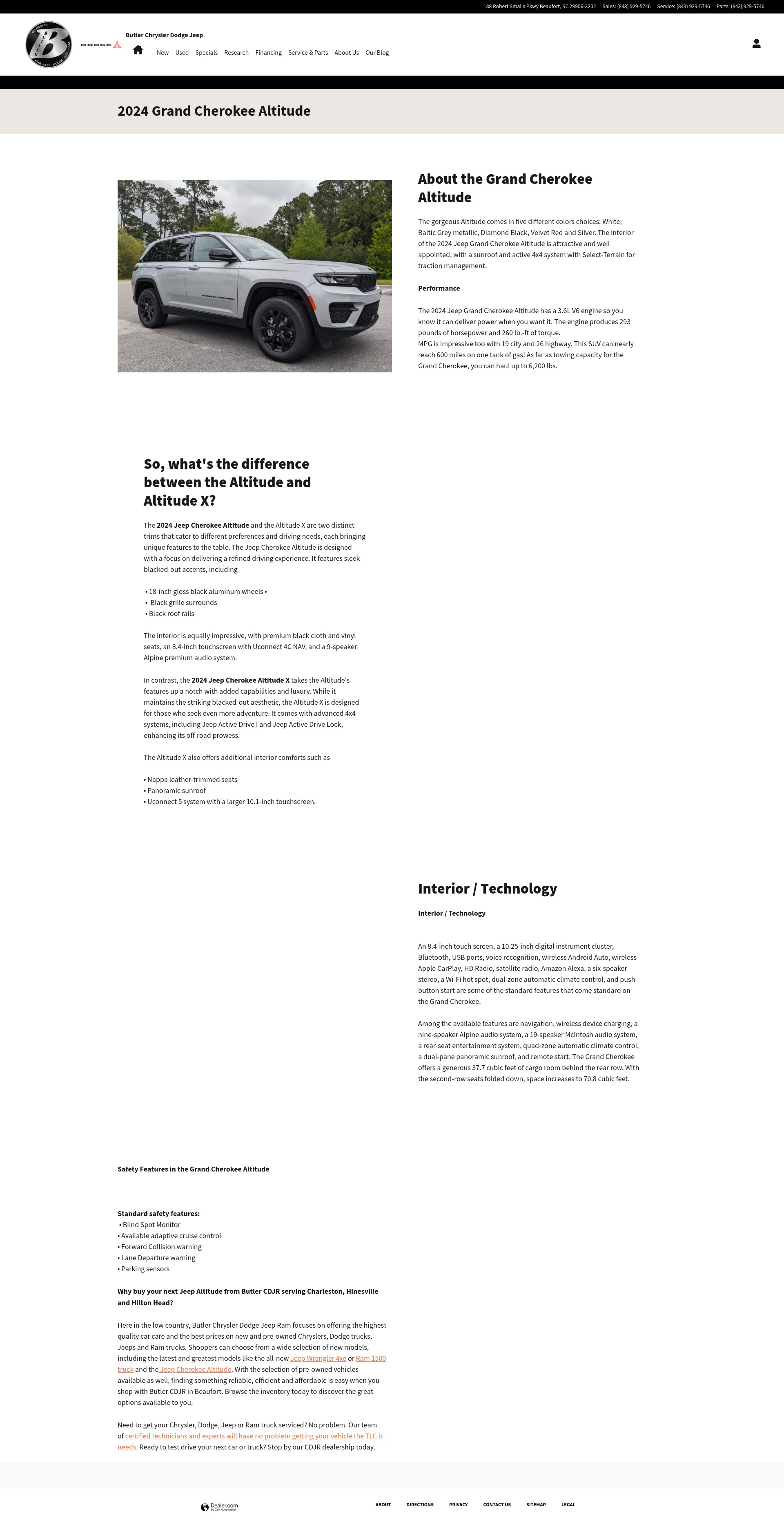 Screenshot of www.butlercdj.com