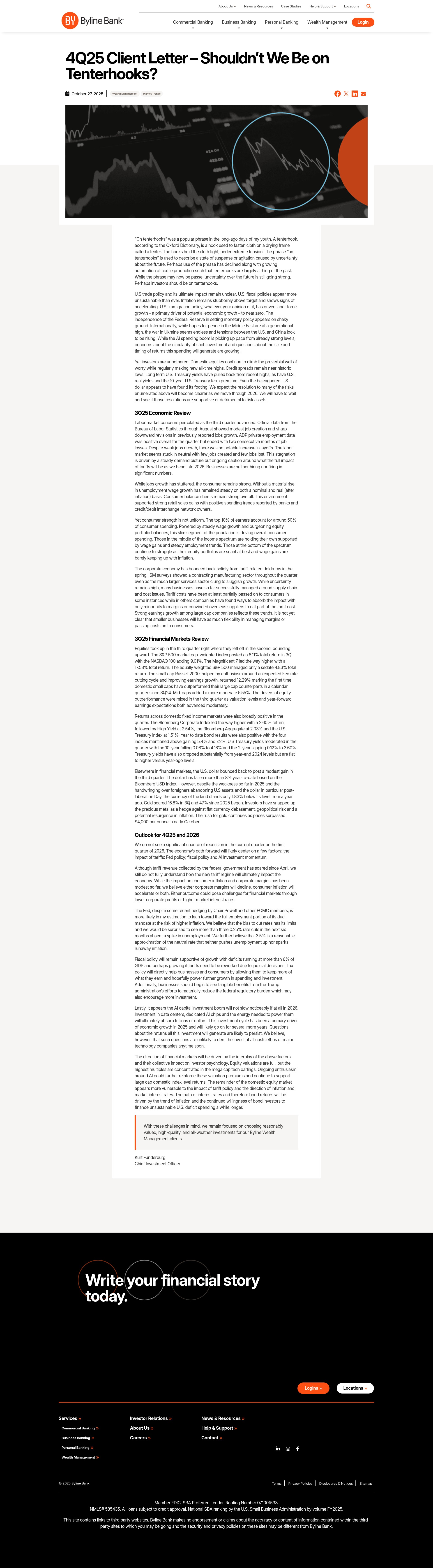 Screenshot of www.bylinebank.com