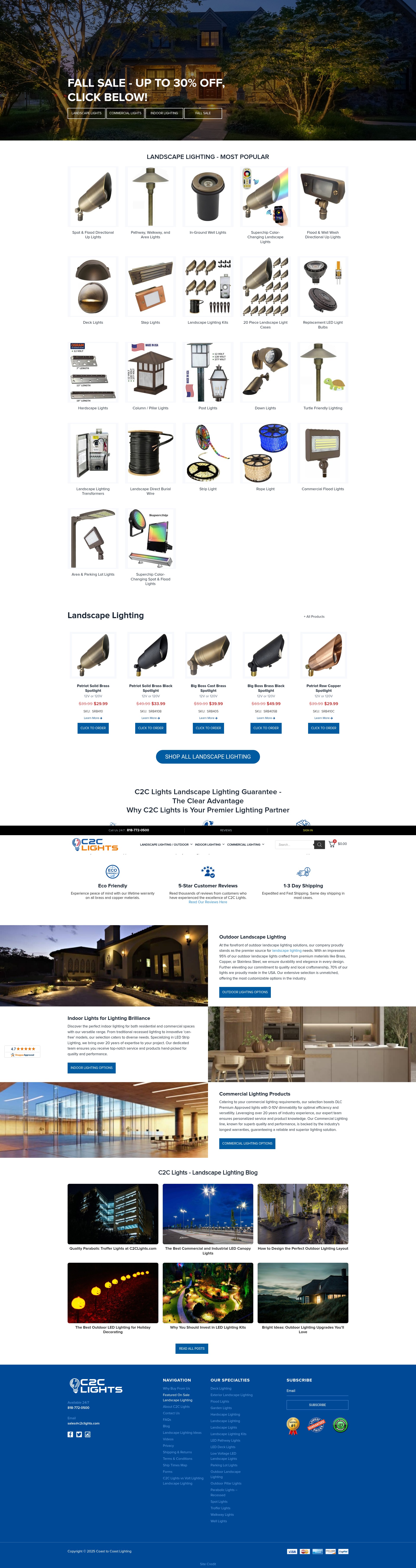 Screenshot of www.c2clights.com