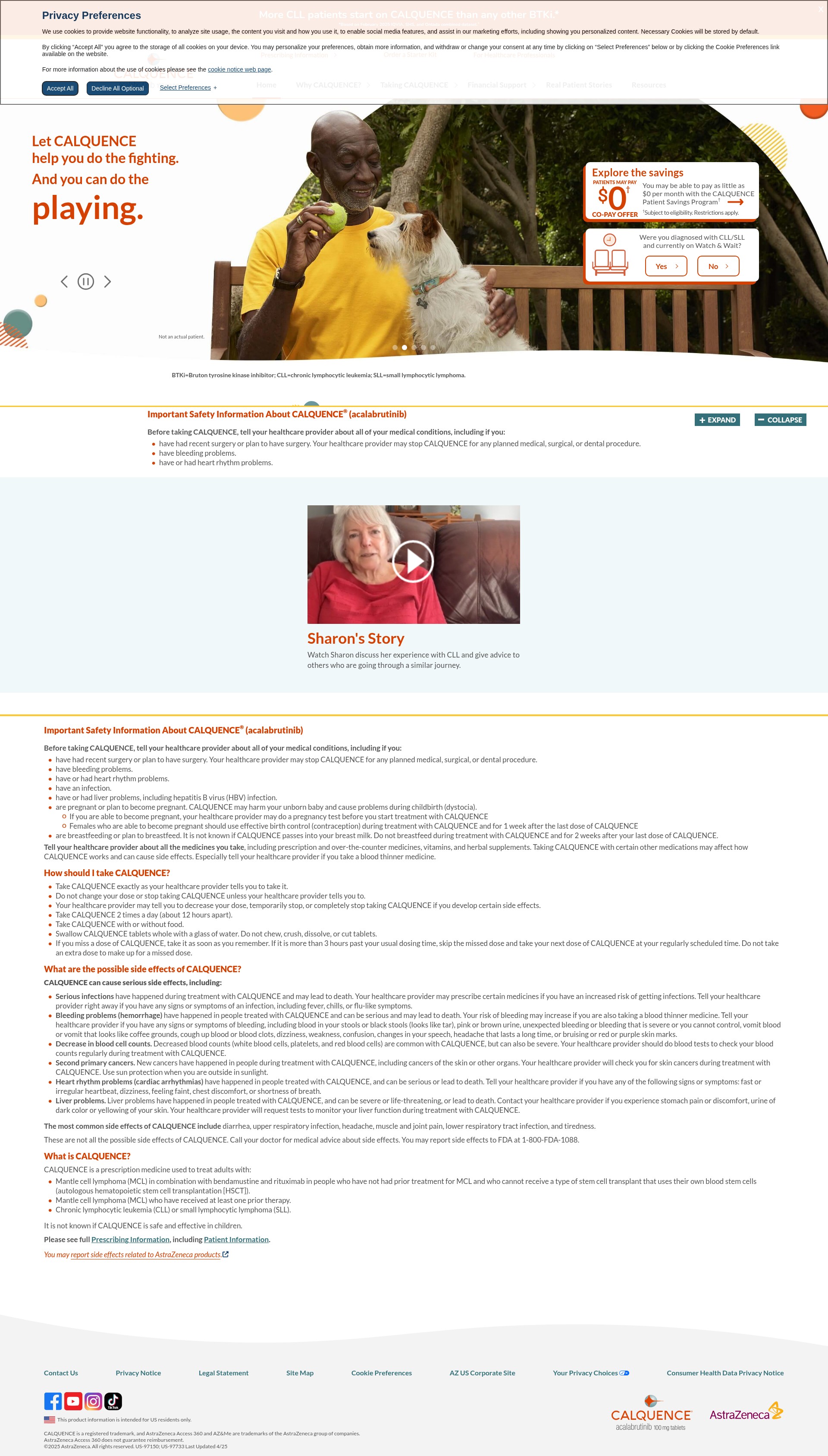 Screenshot of www.calquence.com