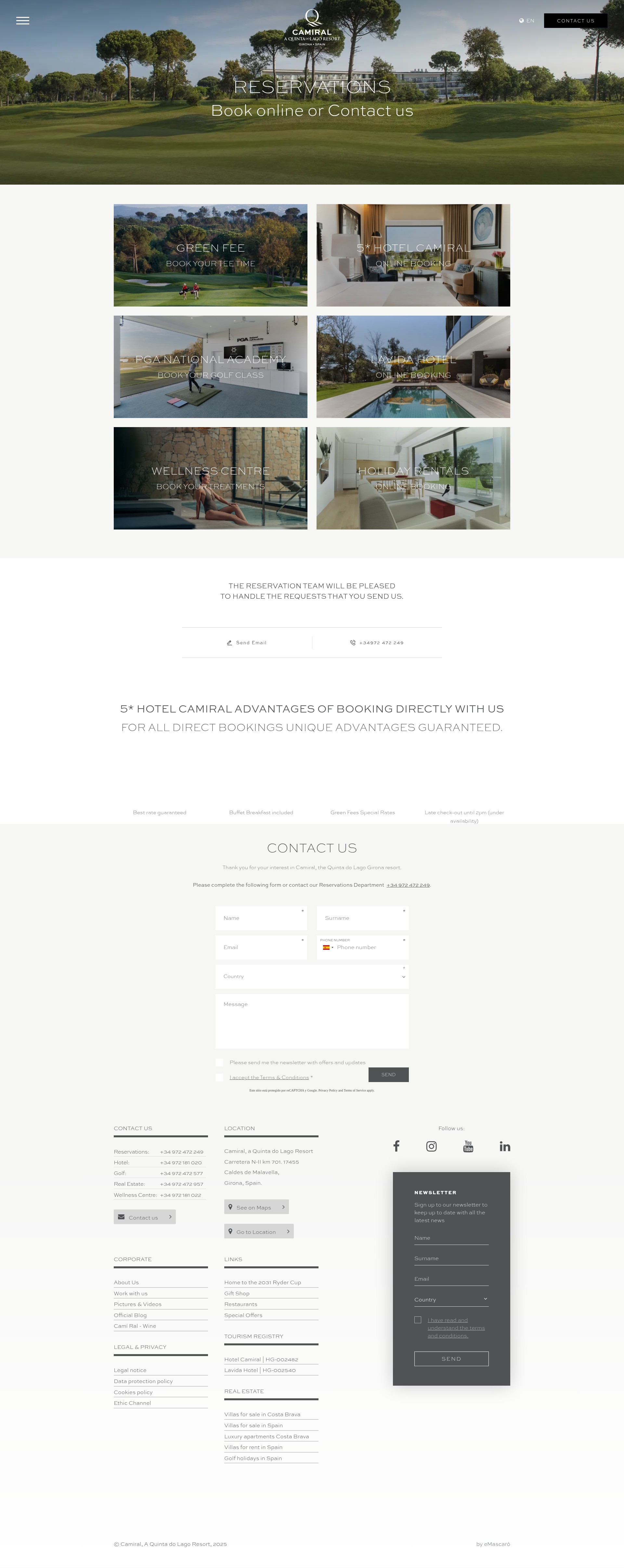 Screenshot of www.camiral.com