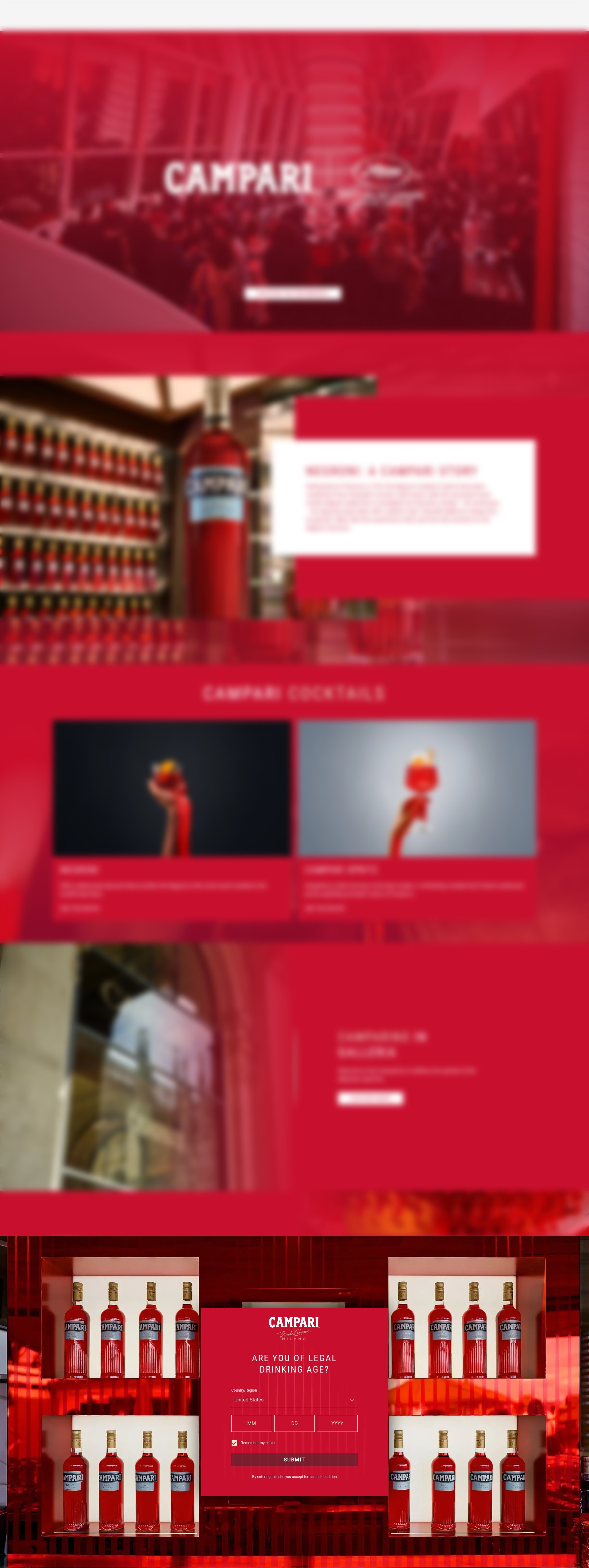 Screenshot of www.campari.com
