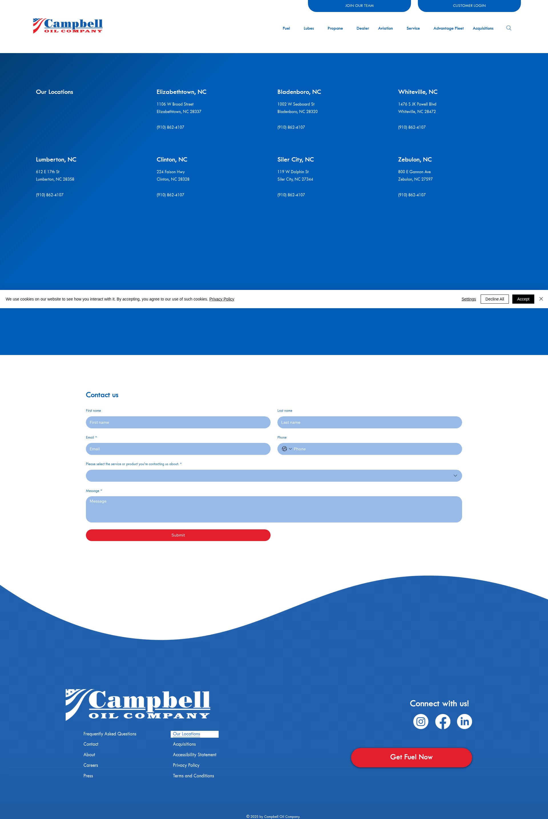 Screenshot of www.campbelloil.net