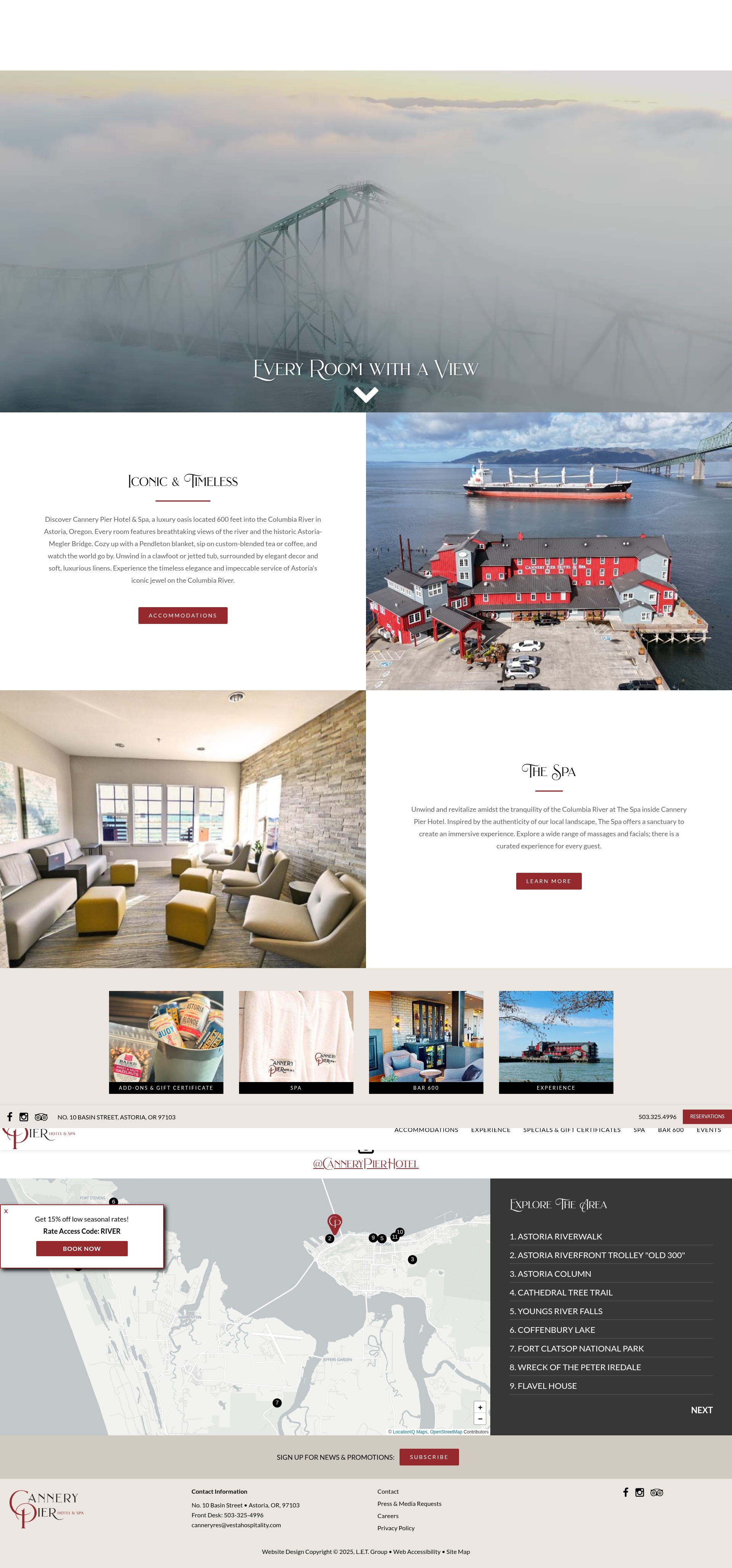 Screenshot of www.cannerypierhotel.com