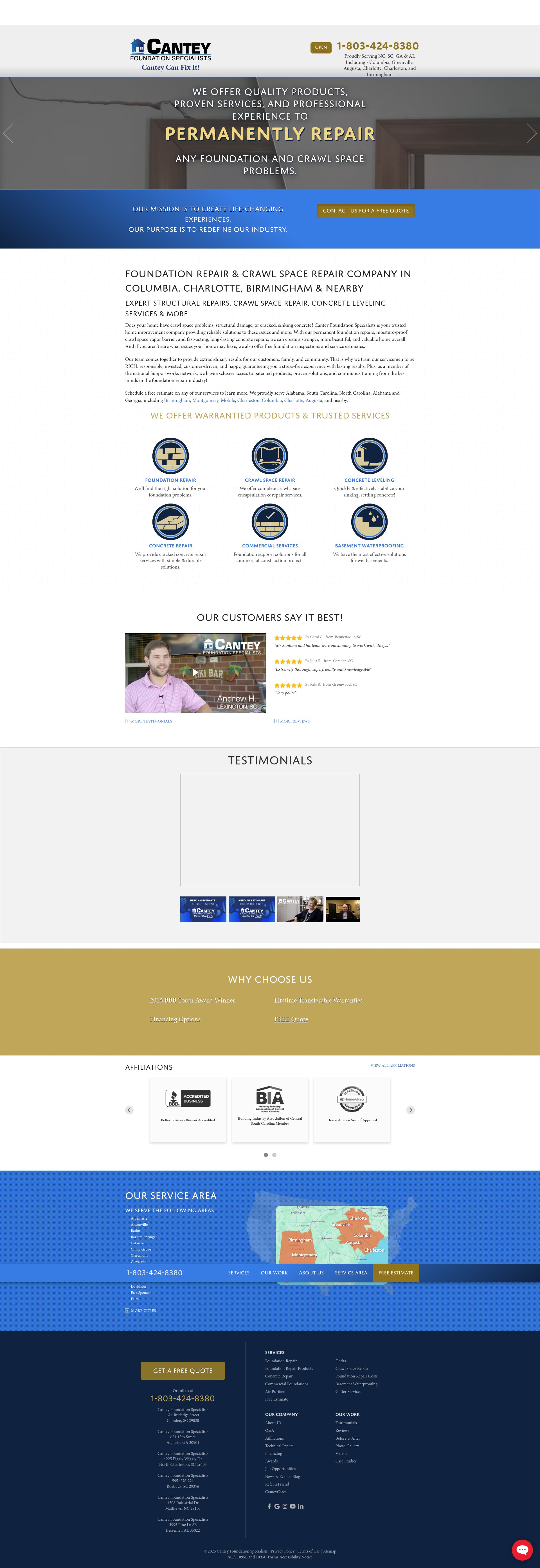 Screenshot of www.canteycanfixit.com