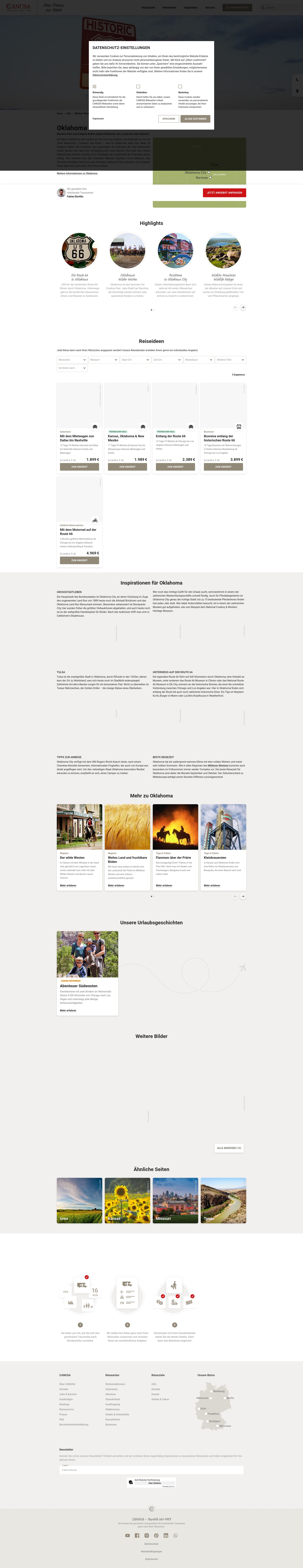 Screenshot of www.canusa.de