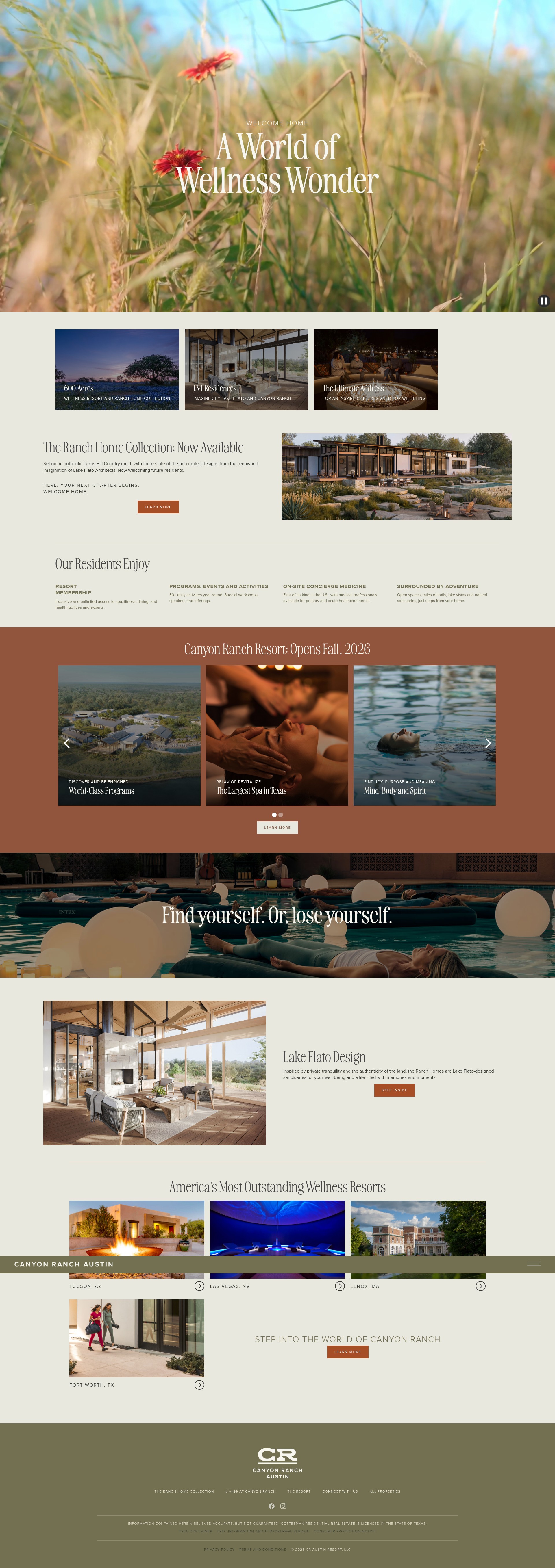 Screenshot of www.canyonranchaustin.com