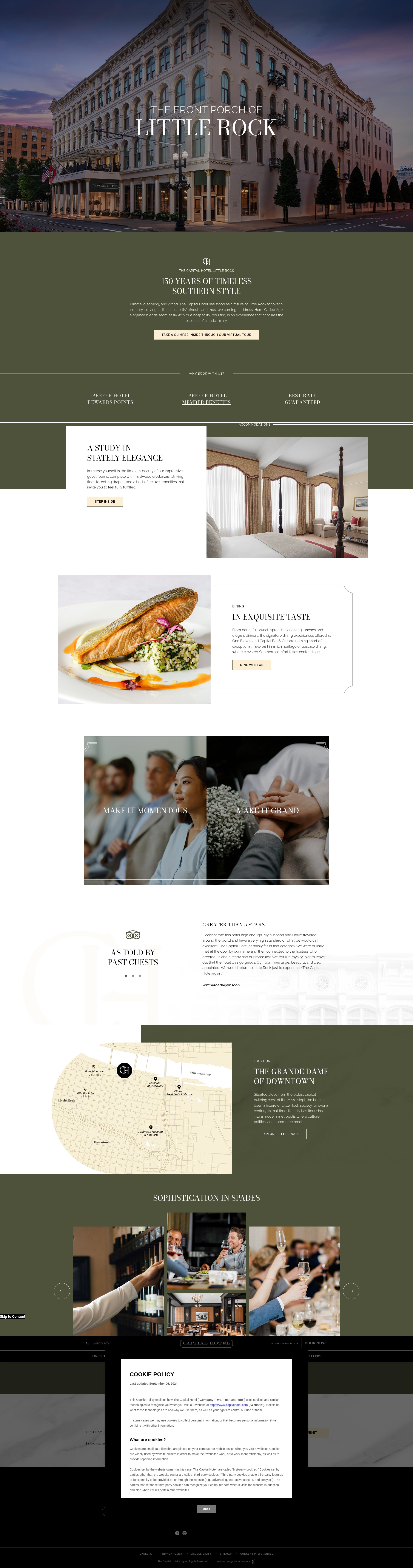 Screenshot of www.capitalhotel.com