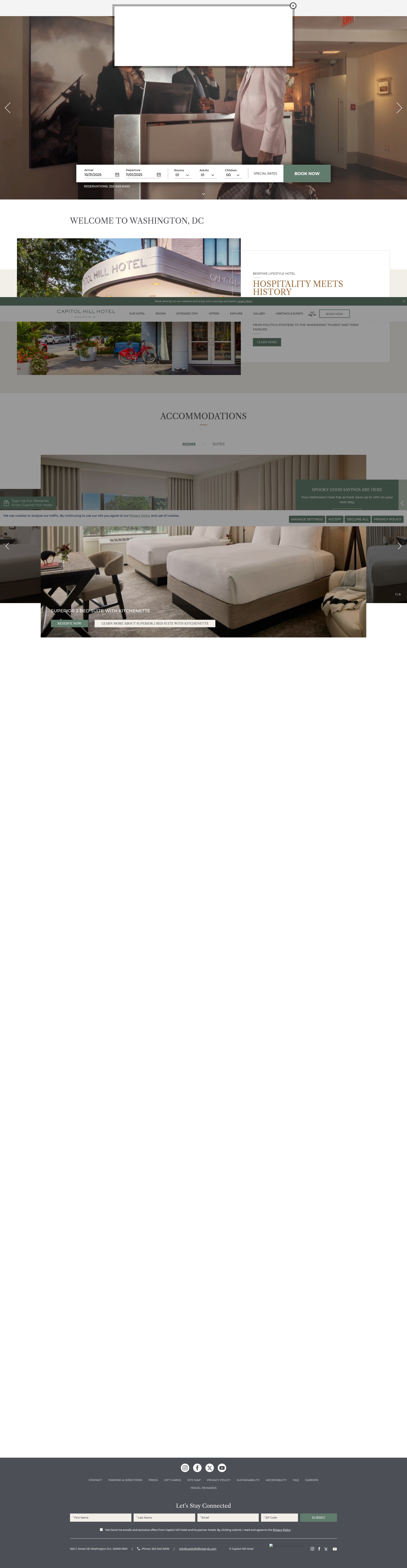 Screenshot of www.capitolhillhotel-dc.com