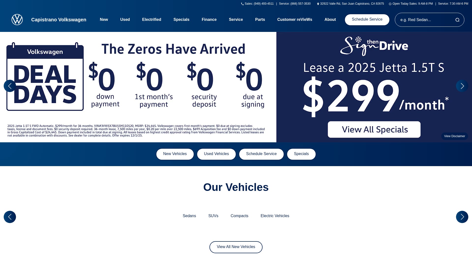 Screenshot of www.capovw.com