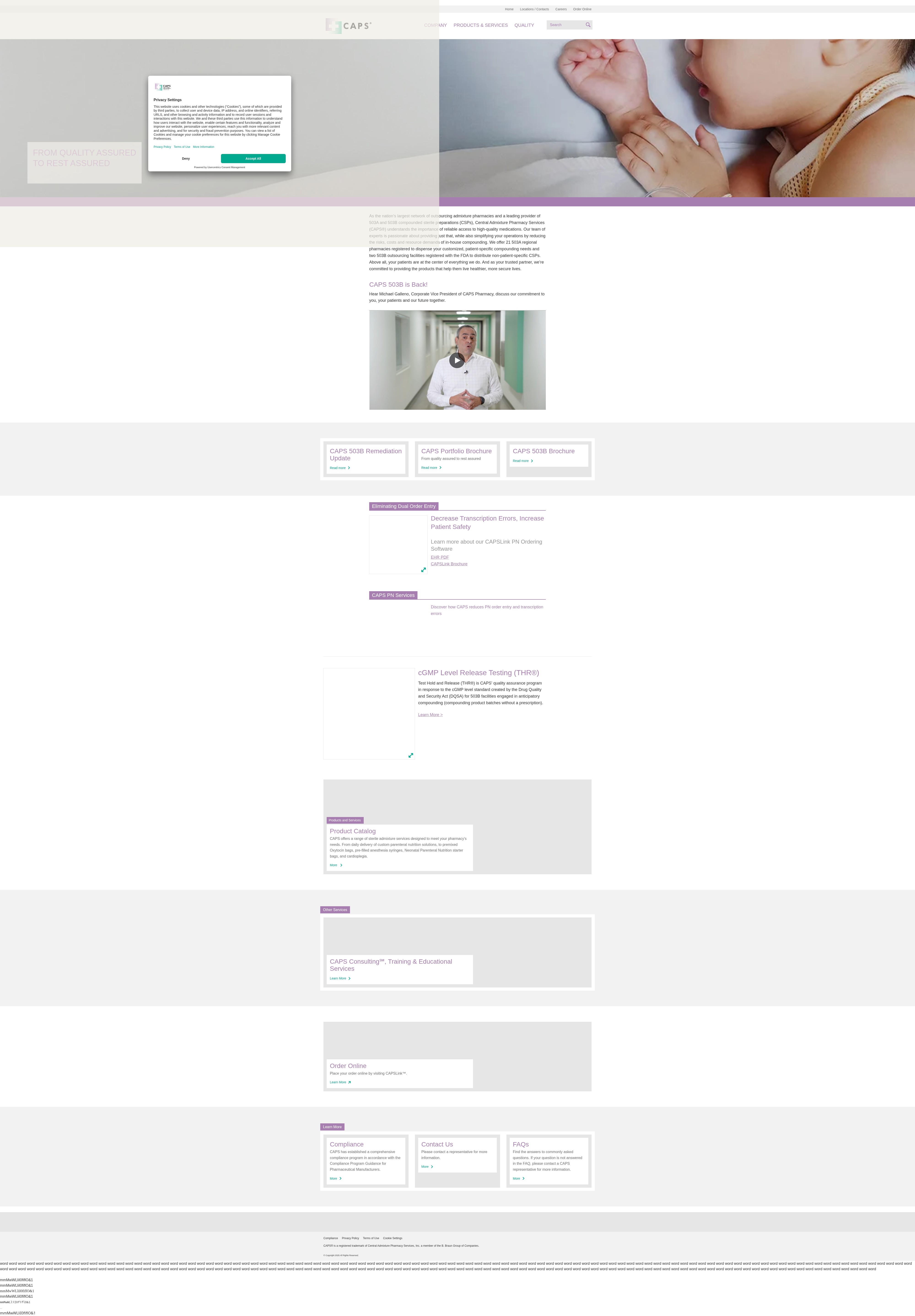 Screenshot of www.capspharmacy.com