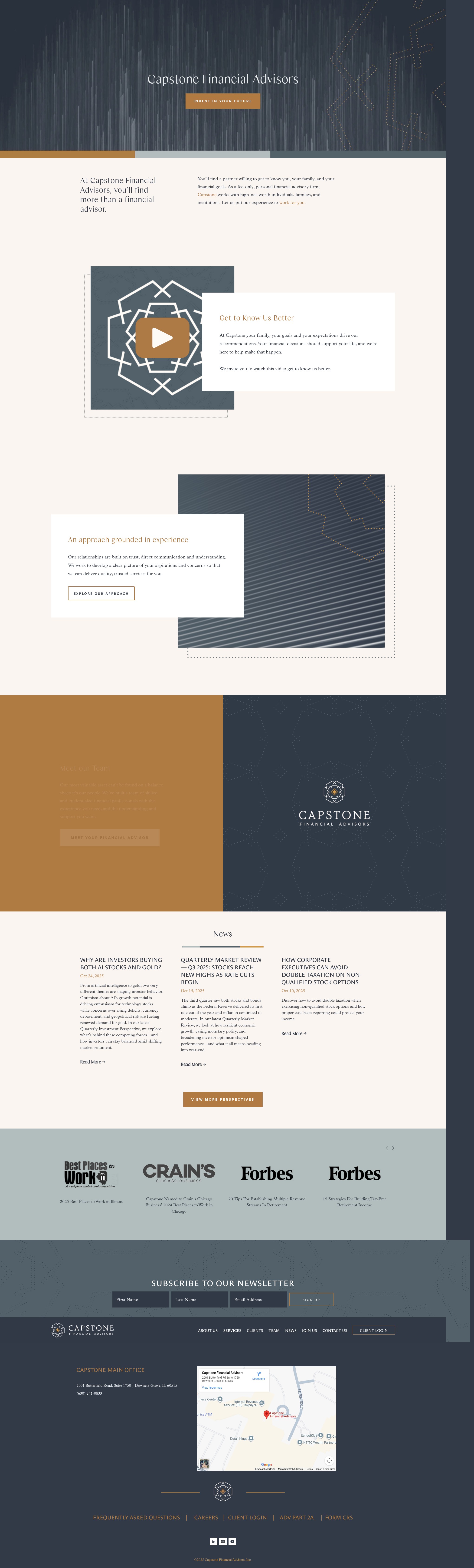 Screenshot of www.capstone-advisors.com