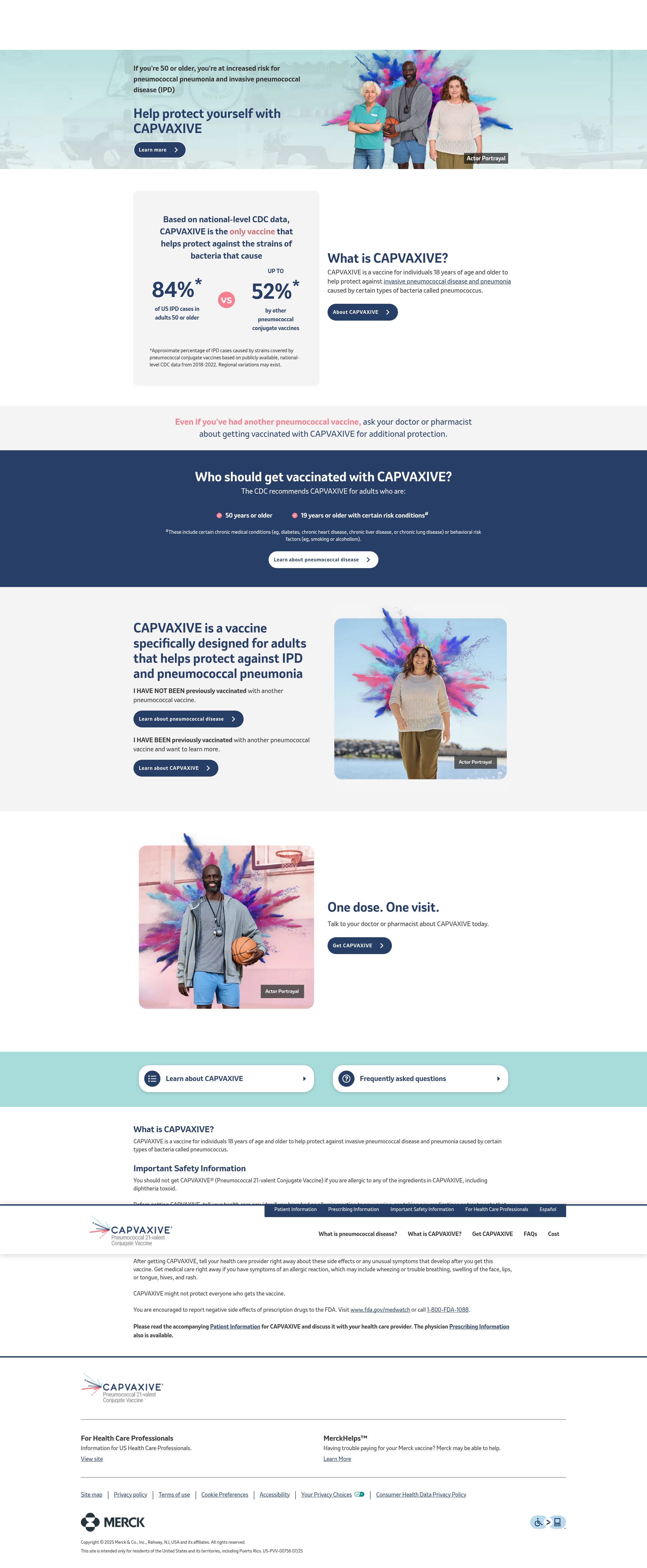 Screenshot of www.capvaxive.com