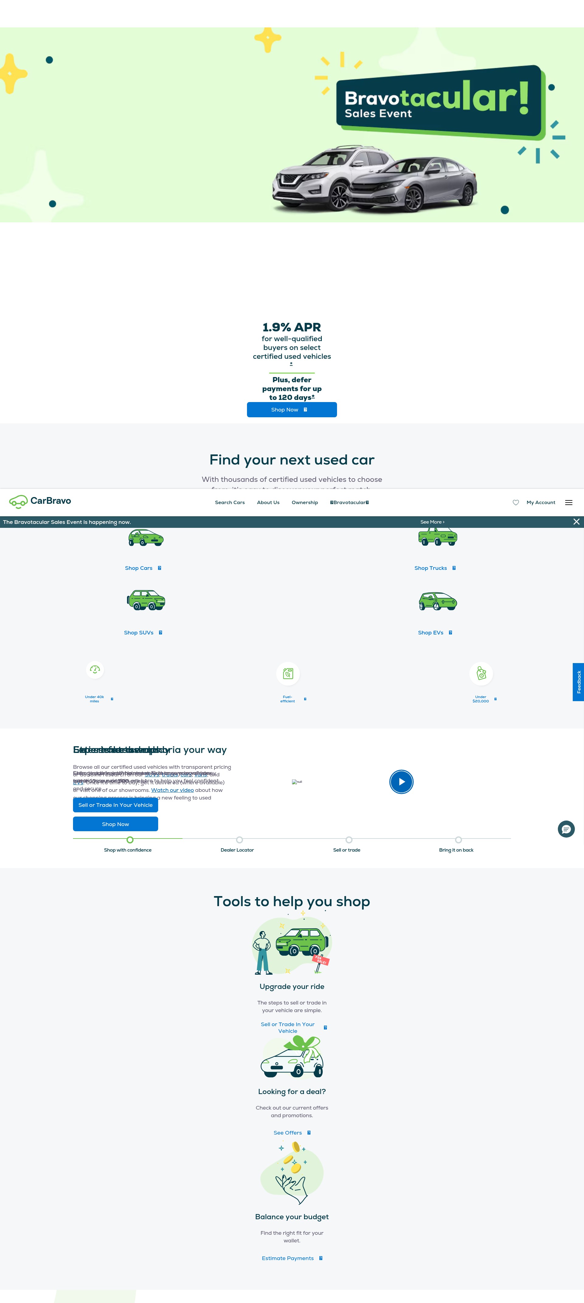 Screenshot of www.carbravo.com
