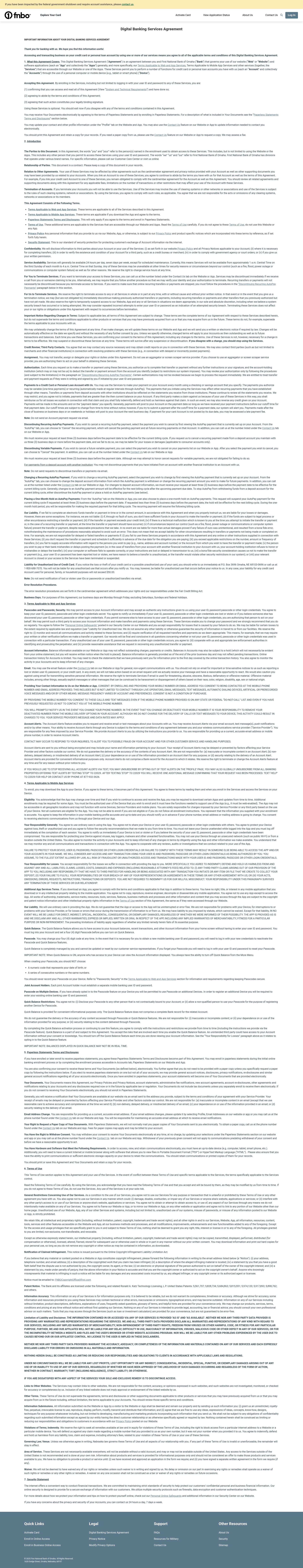 Screenshot of www.card.fnbo.com