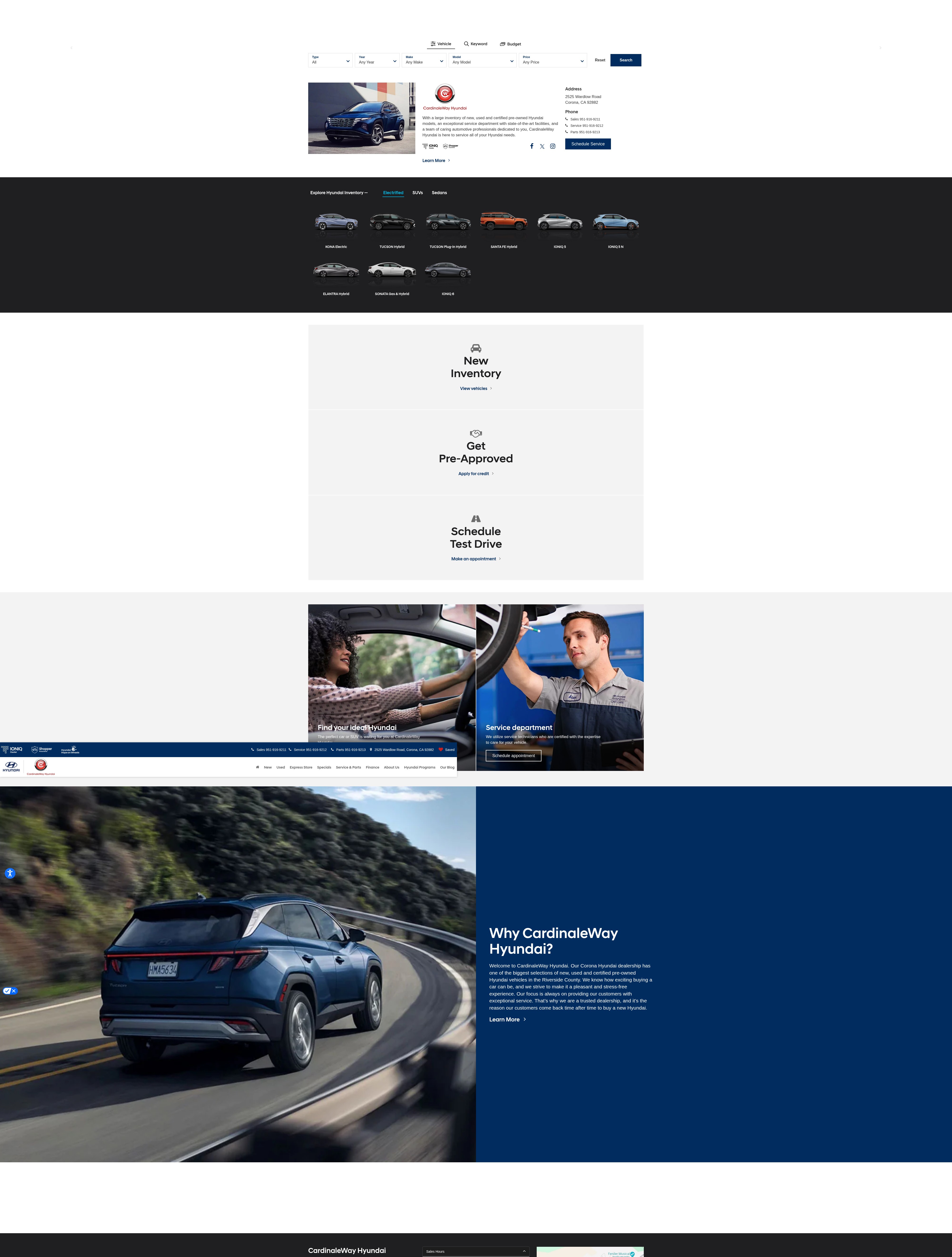 Screenshot of www.cardinalewayhyundai.com