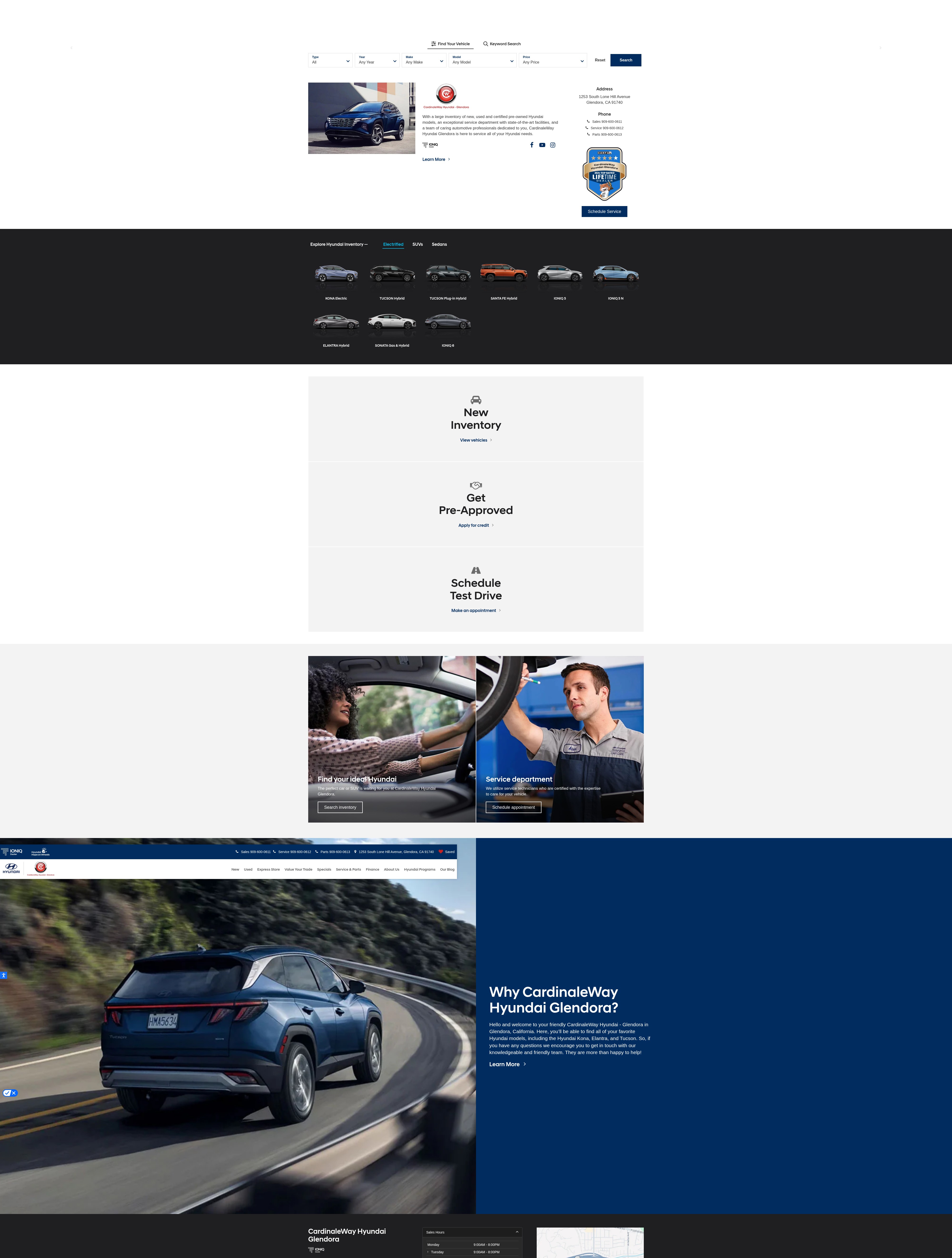 Screenshot of www.cardinalewayhyundaiglendora.com